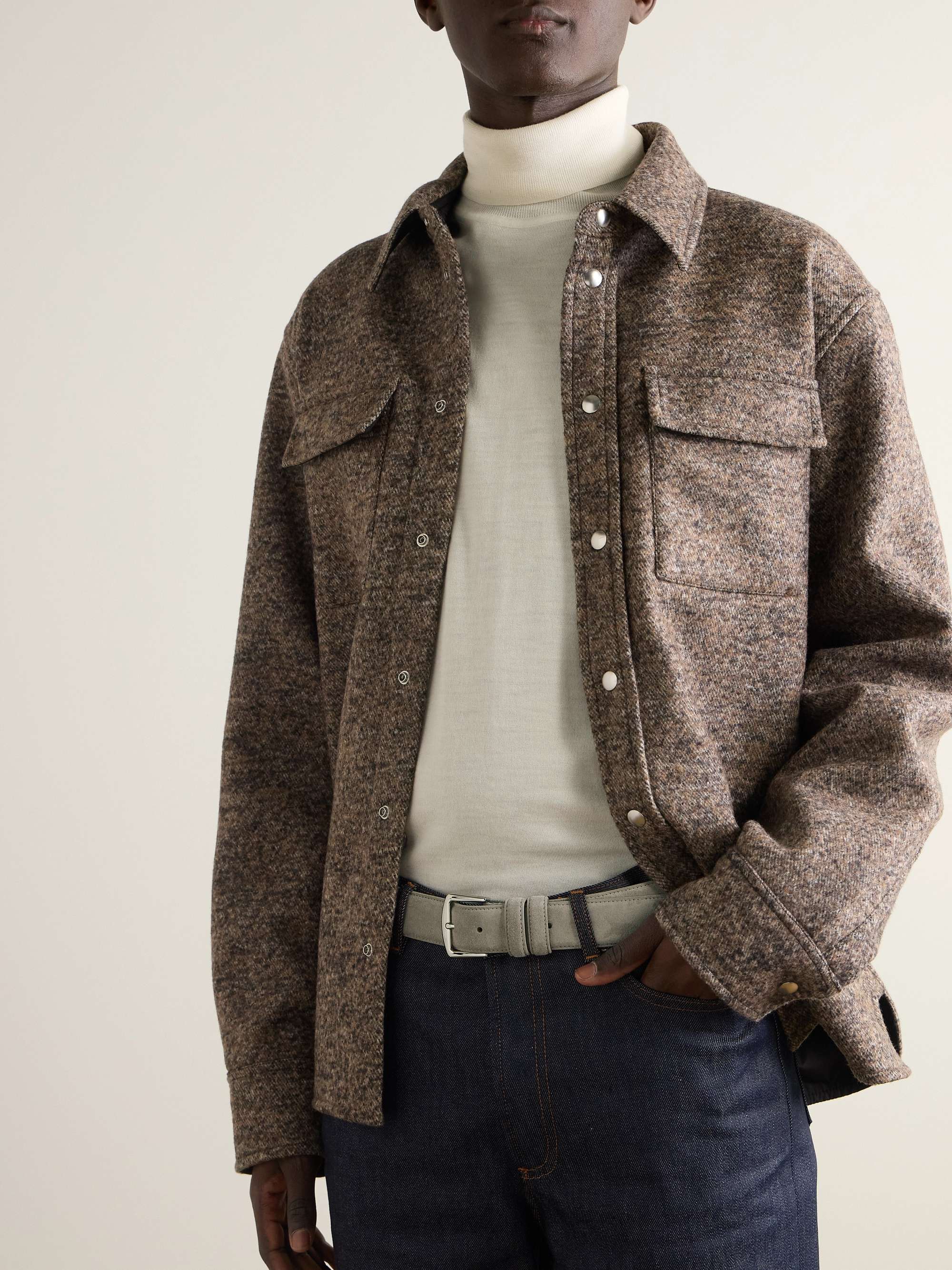 LORO PIANA 3.5cm Suede Belt