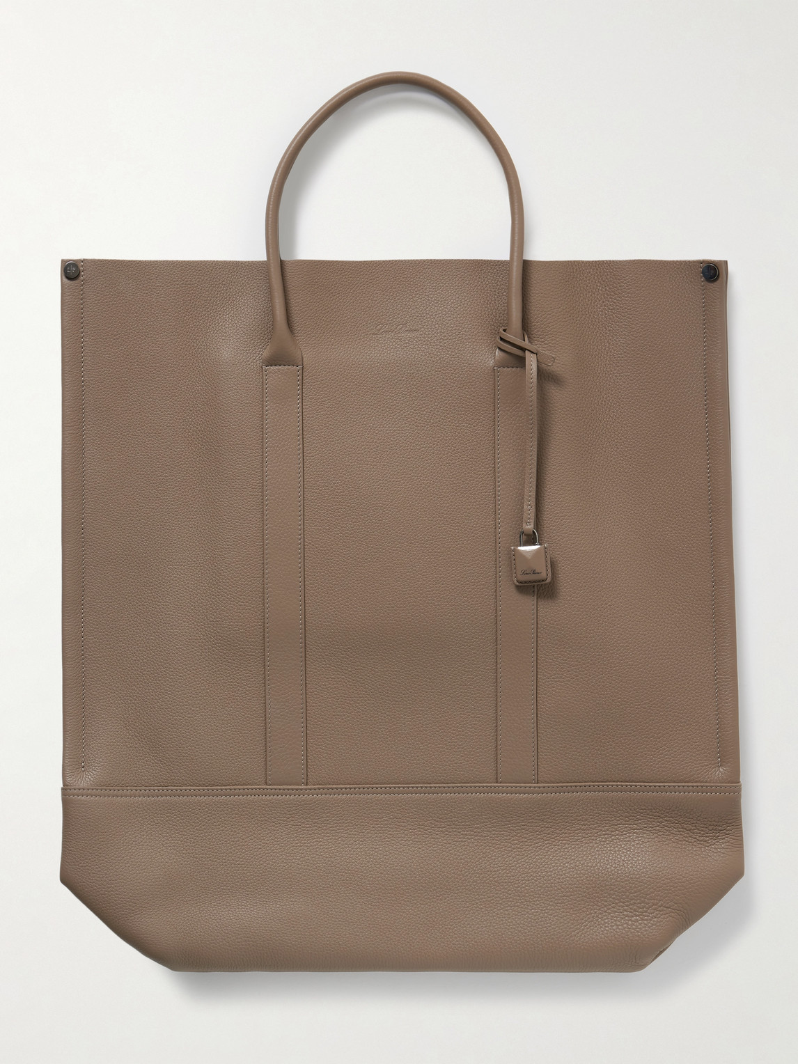 Loro Piana Beam Large Full-Grain Leather Tote Bag - Men