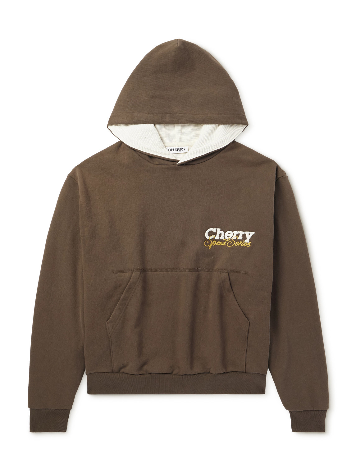 Speed Series Garment-Dyed Printed Cotton-Jersey Hoodie