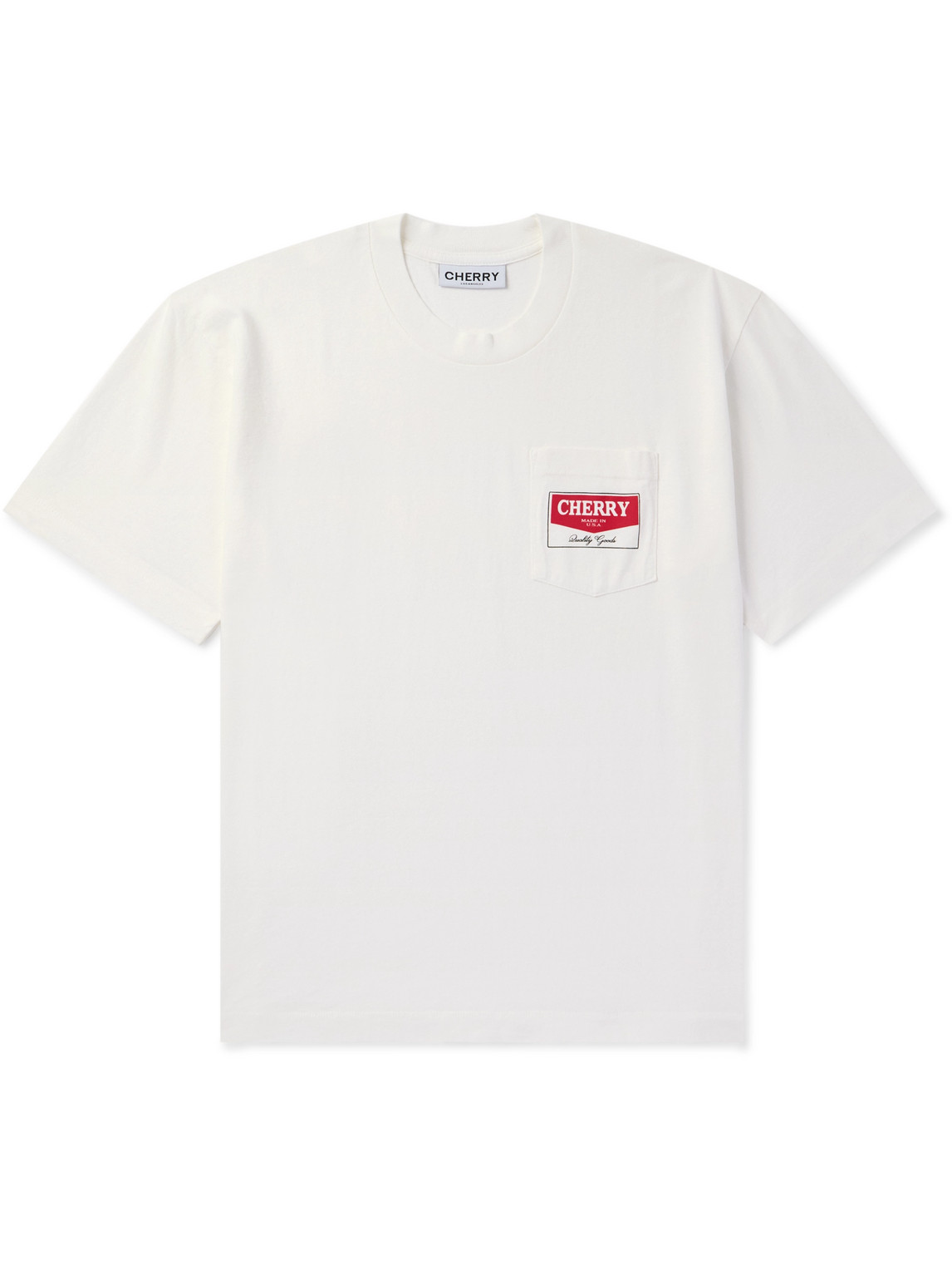 Garment-Dyed Logo-Print Cotton-Jersey T-Shirt