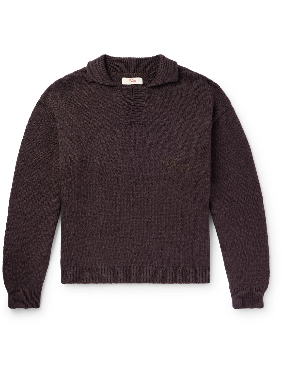 Logo-Embroidered Organic Cotton Sweater