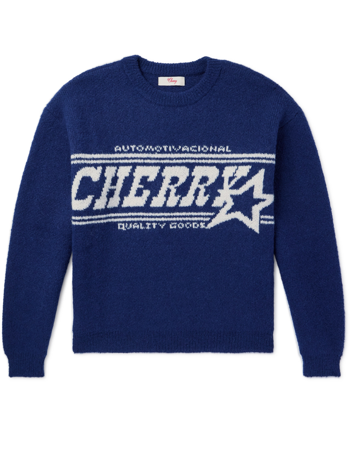 Jacquard-Knit Alpaca-Blend Sweater