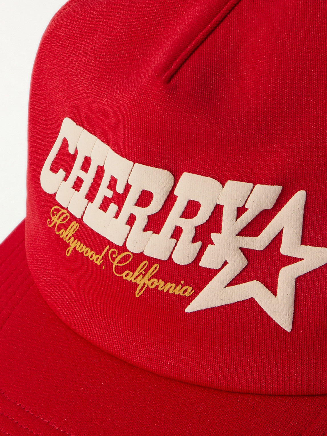 CHERRY LOS ANGELES PRINTED SHELL AND MESH TRUCKER HAT