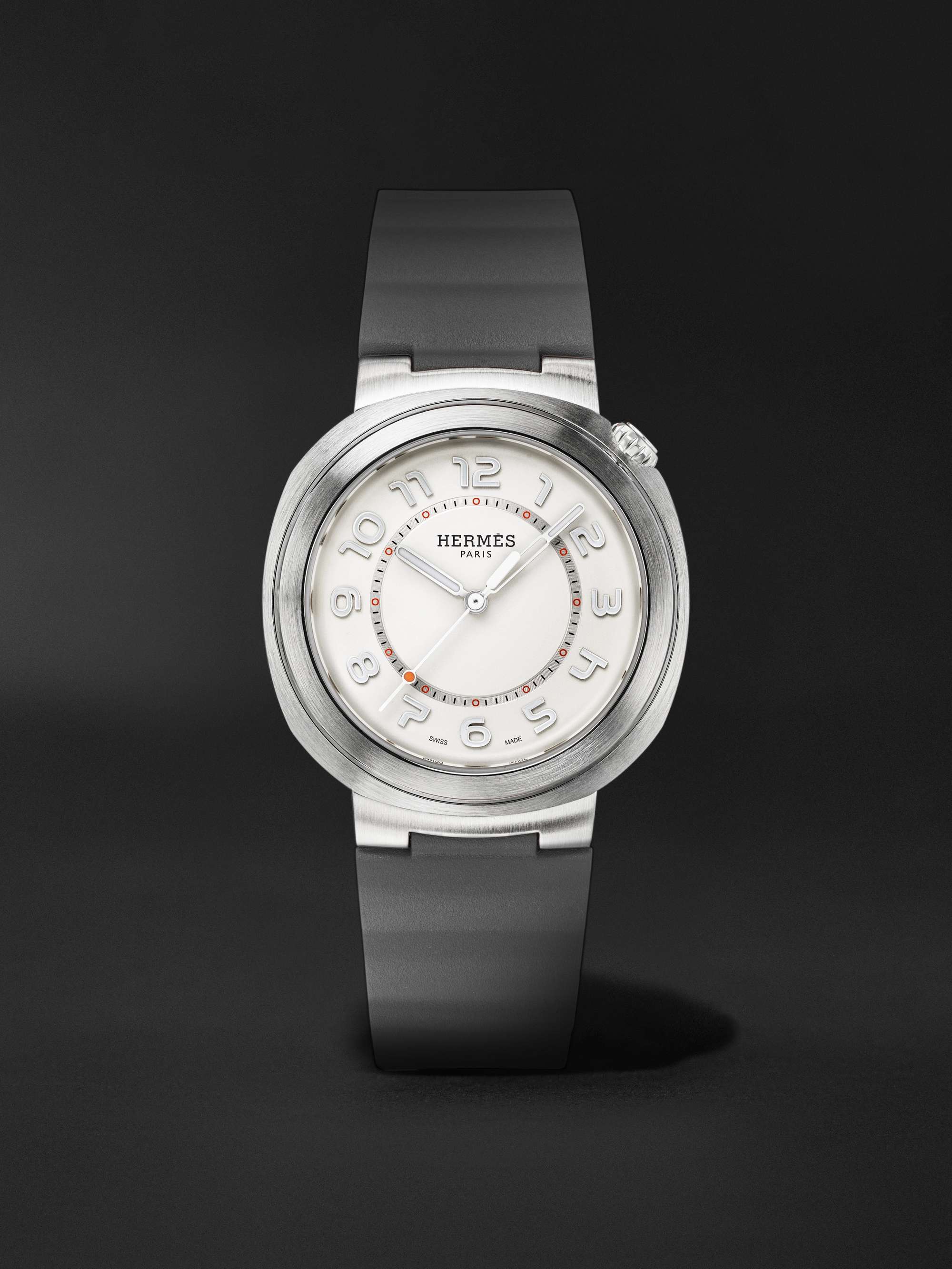 HERMÈS TIMEPIECES Cut Automatic 36mm Stainless Steel Watch, Ref