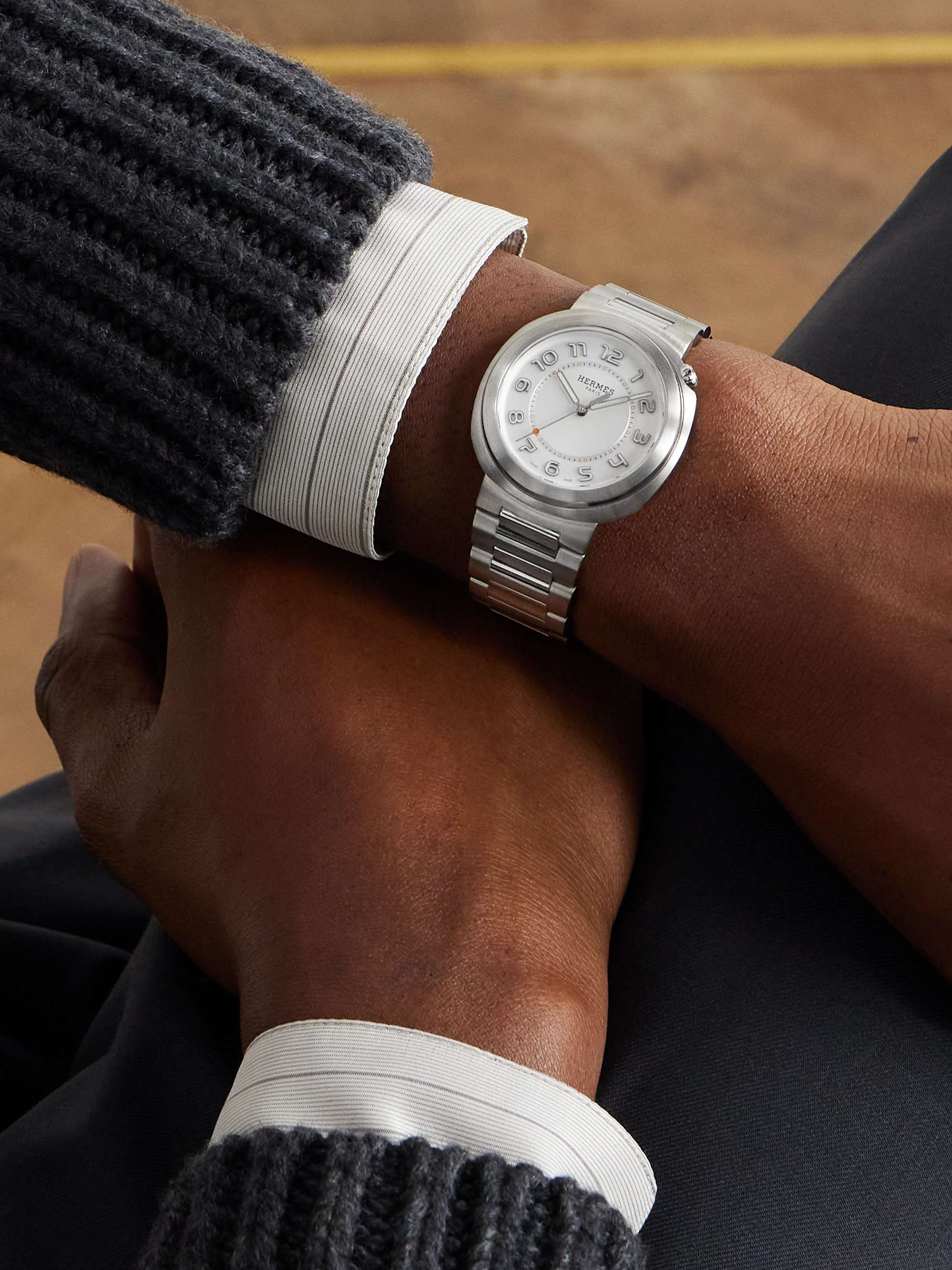 HERMÈS TIMEPIECES Heure H Automatic 34mm Titanium Watch, Ref. No