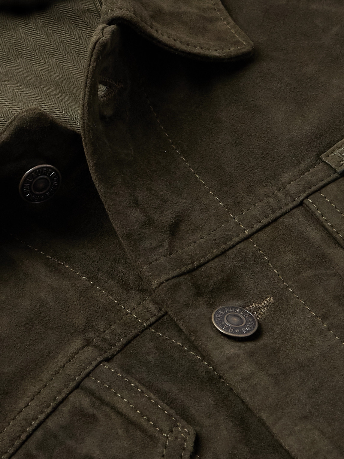 POLO RALPH LAUREN ICON SLIM-FIT SUEDE TRUCKER JACKET