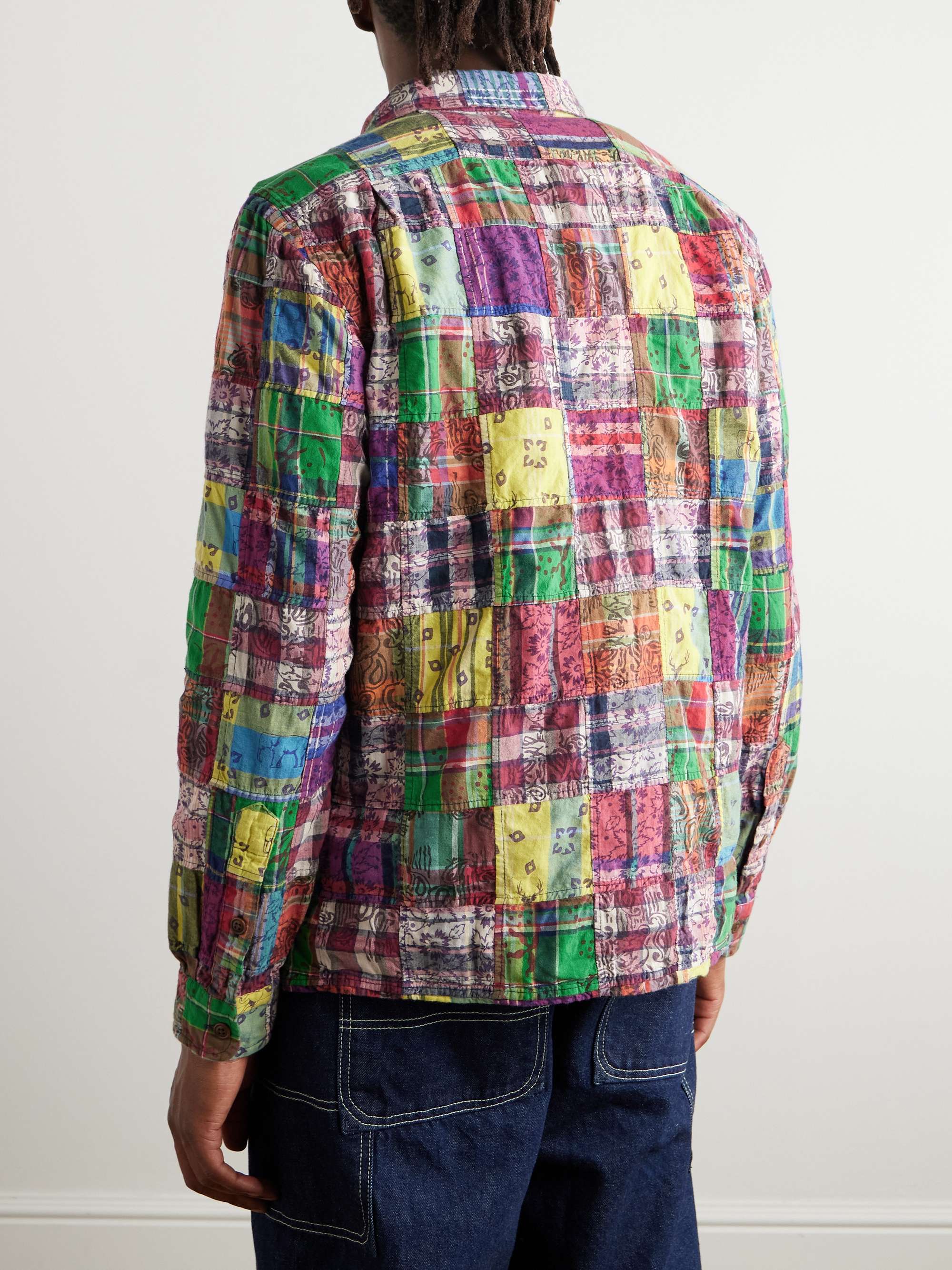 POLO RALPH LAUREN Patchwork Printed Cotton-Madras Shirt for
