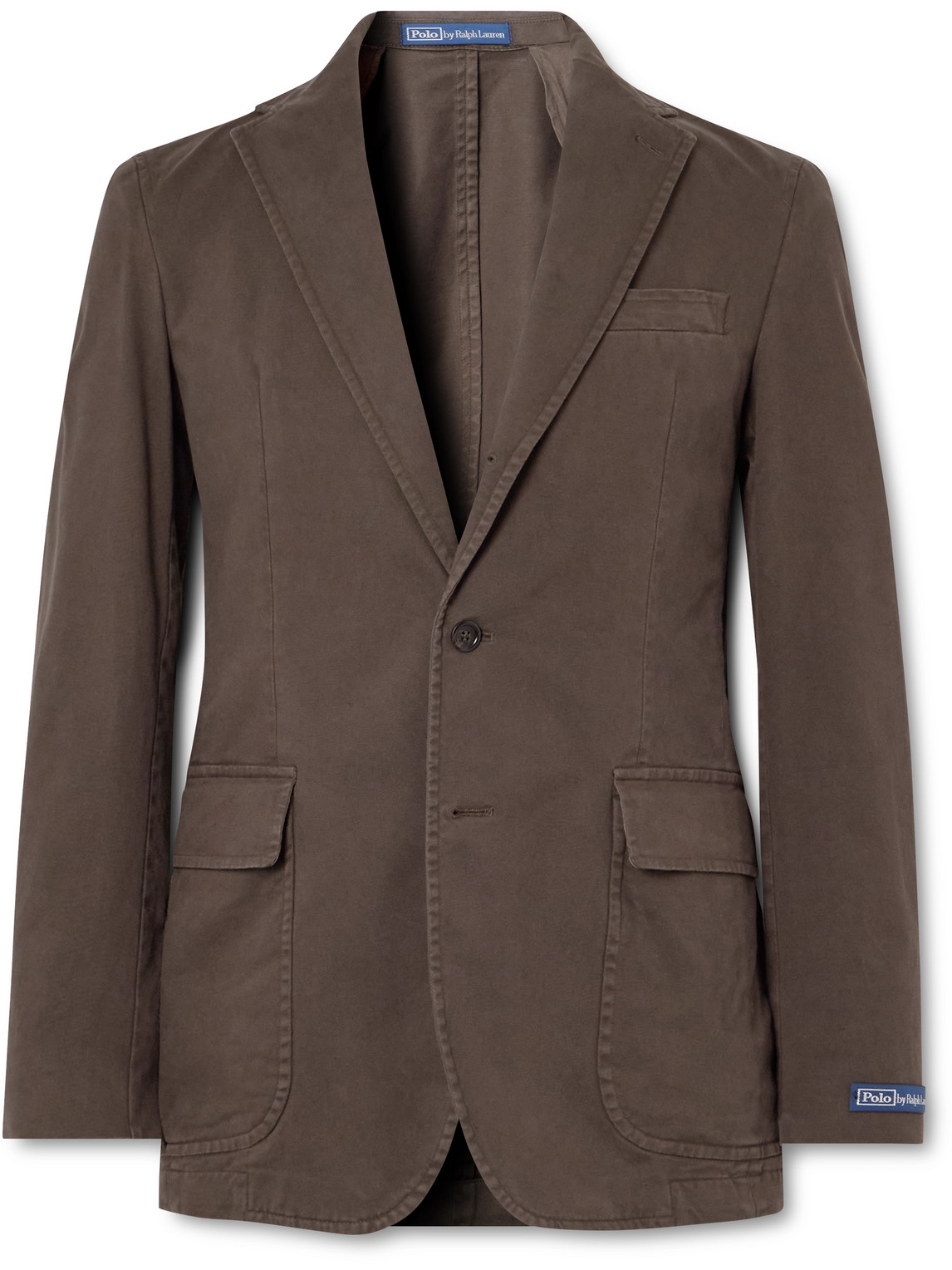 Polo Ralph Lauren Cotton-blend Twill Blazer In Brown