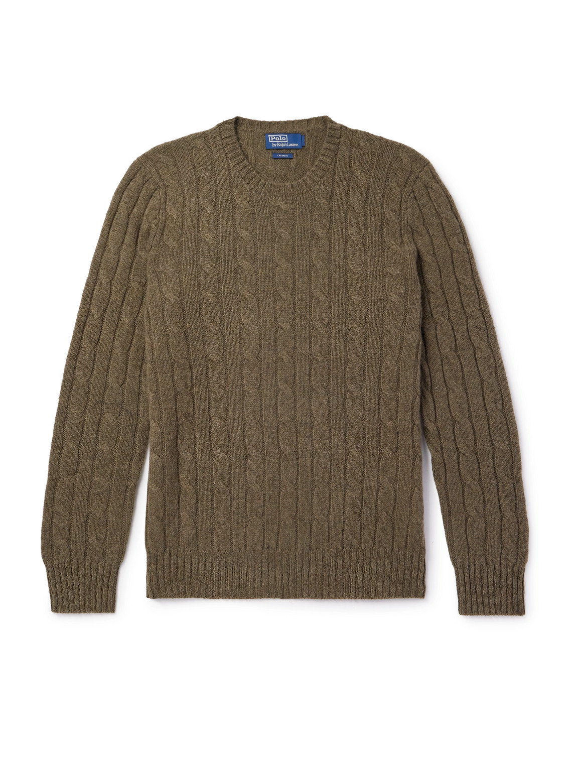 Polo Ralph Lauren Cable-knit Cashmere Sweater In Green