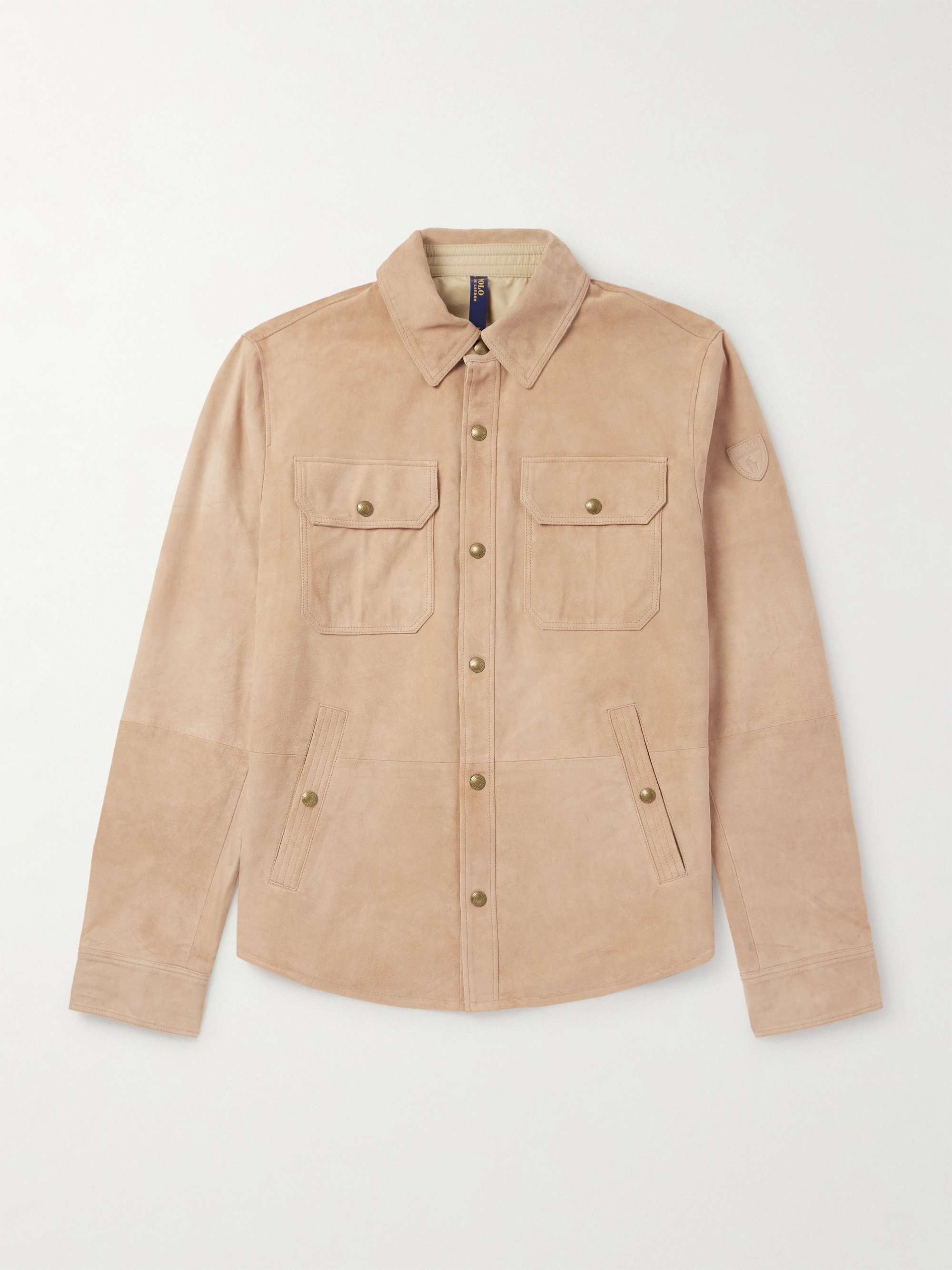 POLO RALPH LAUREN スエード＆シェル リバーシブル オーバーシャツ 
