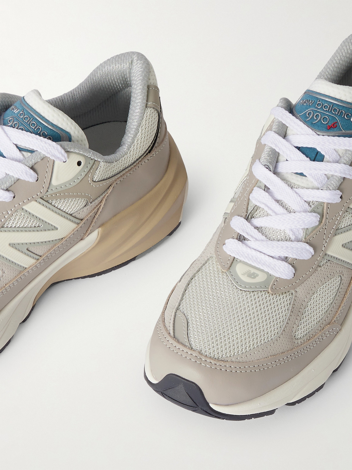 New Balance Unisex Made In Usa 990v6 In Beige/grau, Wildleder/mesh, Grösse 46.5 In Neutral