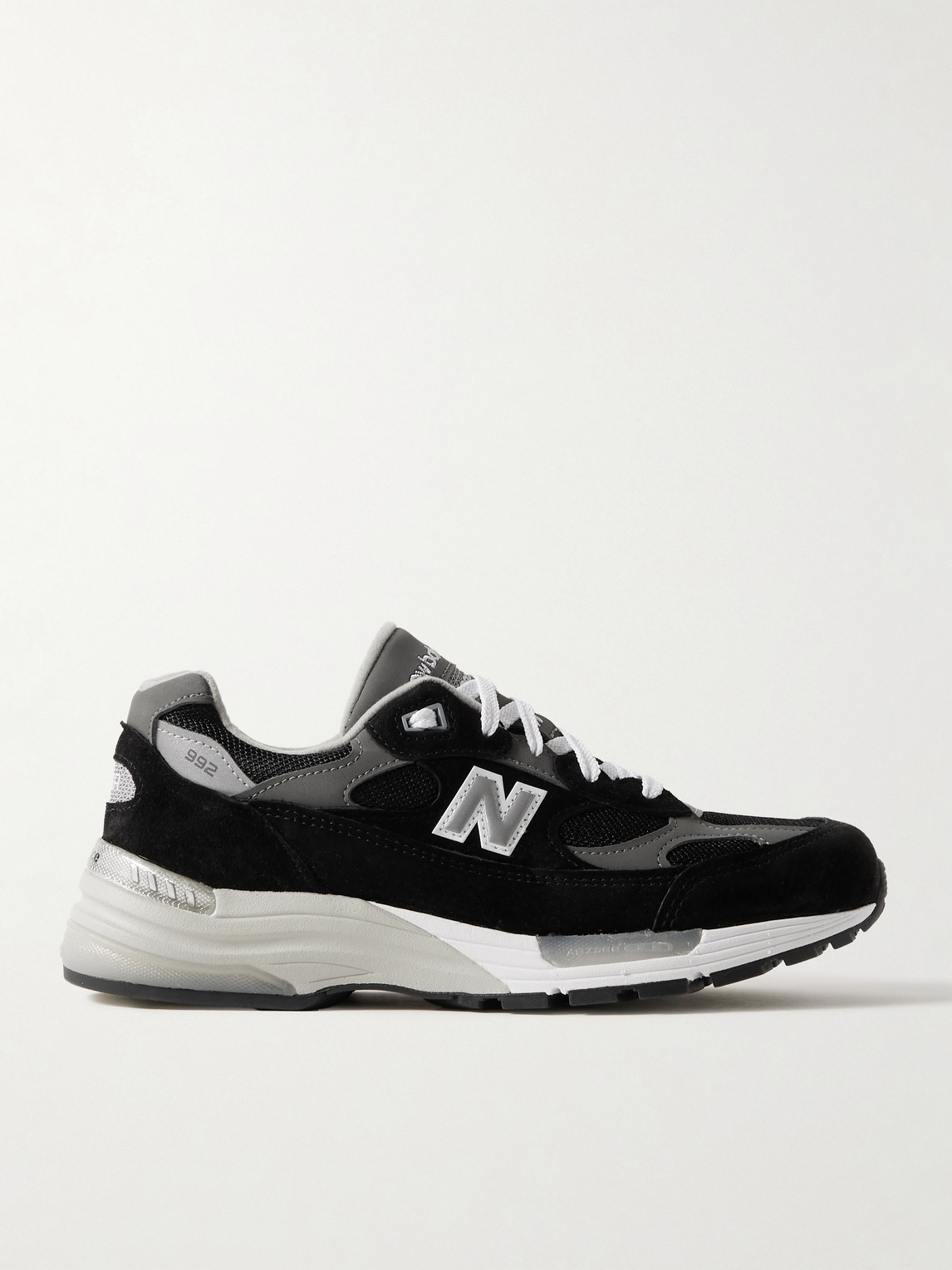 M992 Leather-Trimmed Suede, Nubuck and Mesh Sneakers