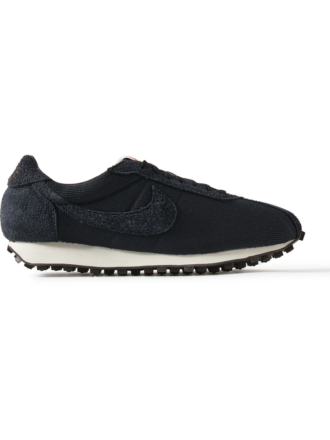 LD-1000 Suede-Trimmed Twill Sneakers