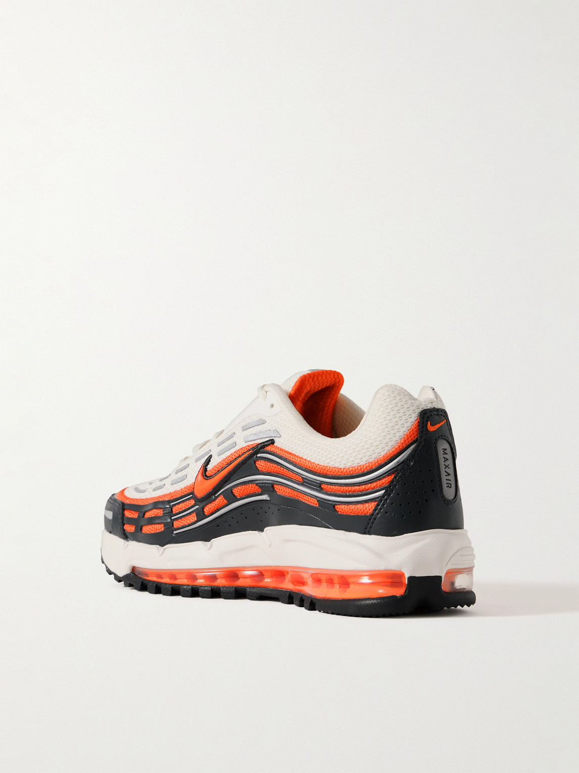 Nike Air Max Tl 2.5 Rubber-trimmed Leather And Mesh Sneakers In Orange