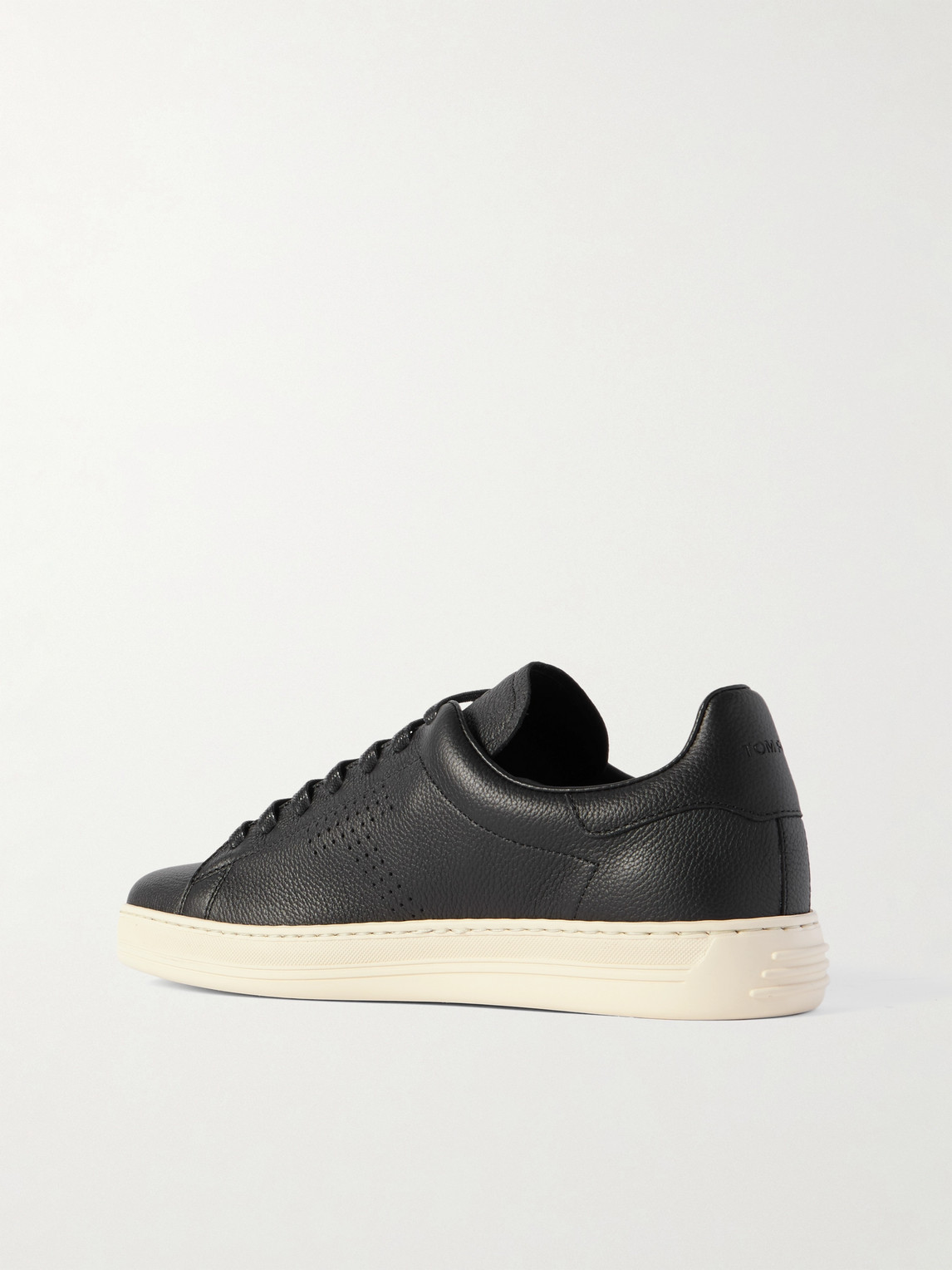 Tom Ford Suede Low-top Sneakers Warwick Silhouette Toe Rubber Sole In Black