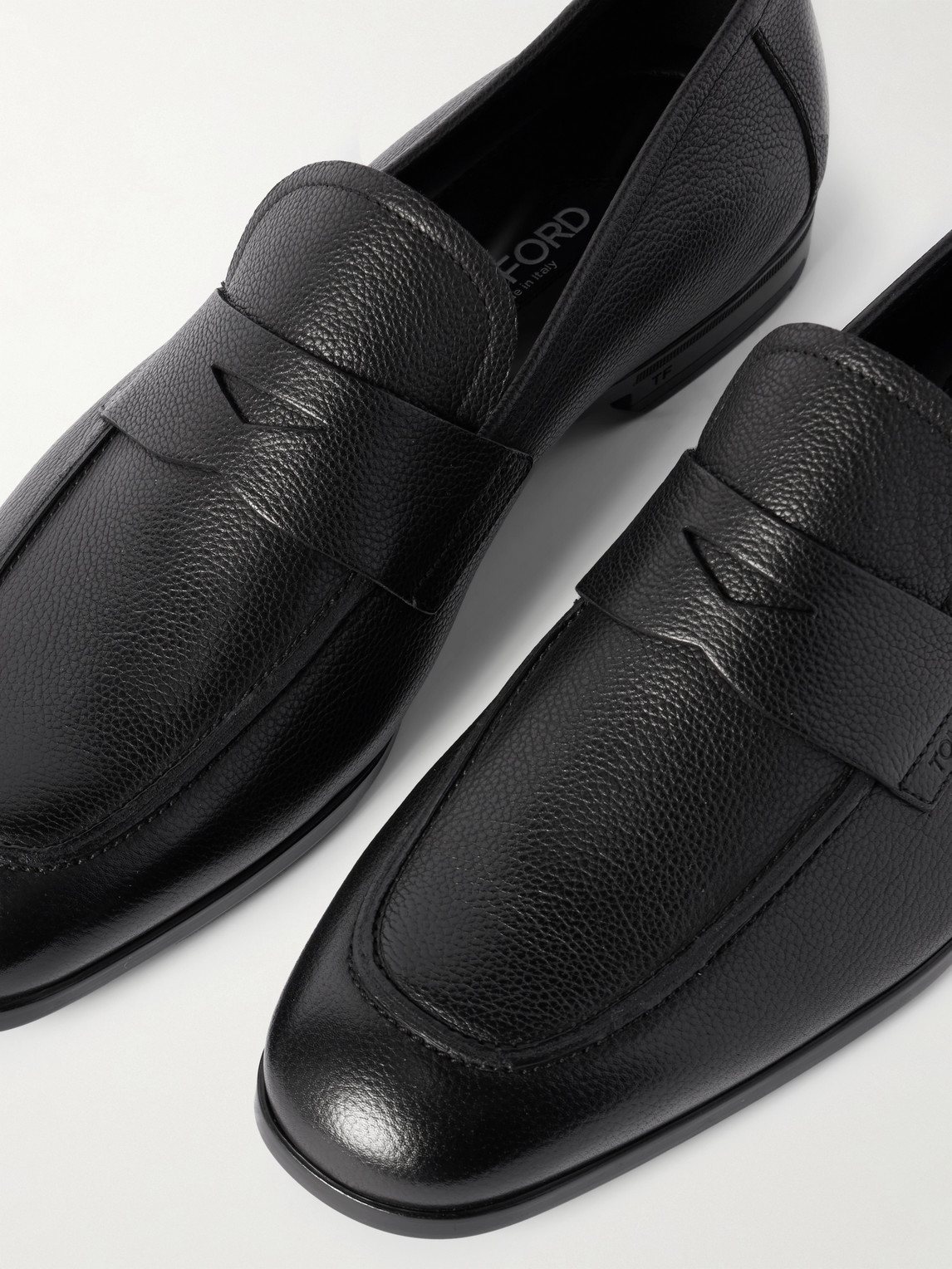 Tom Ford Smooth Leather Sean Penny Loafer In Black