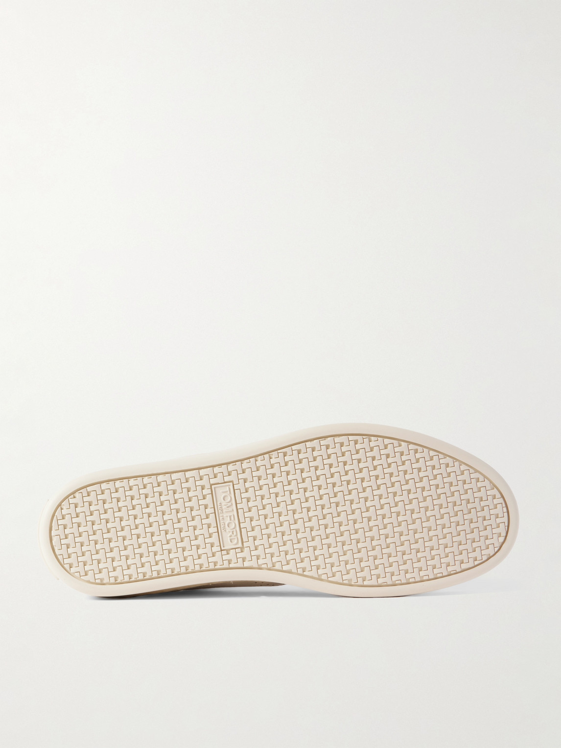 Shop Tom Ford Warwick Full-grain Leather Sneakers In White