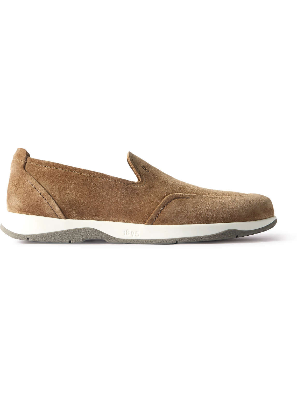 Berluti Echappée Suede Loafers In Brown