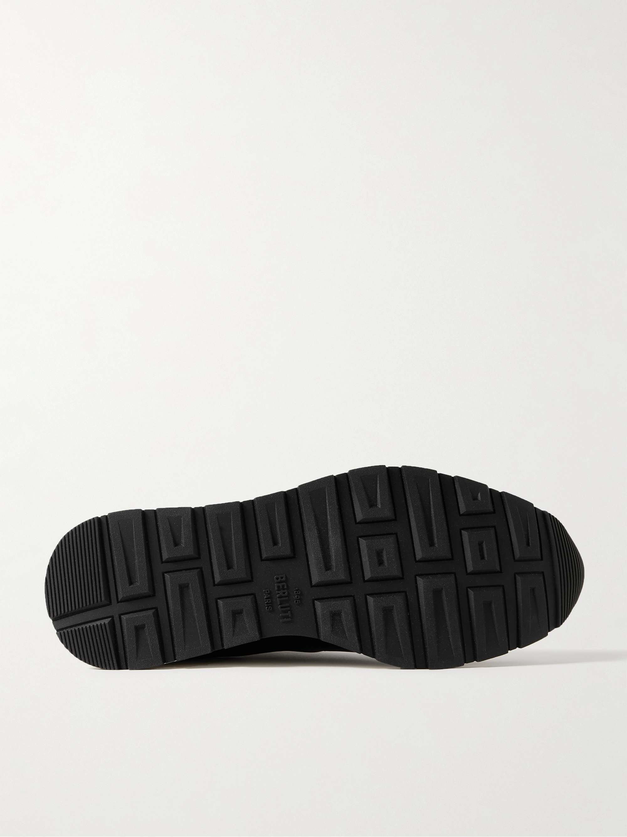 BERLUTI Fast Track Tornio Leather and Shell Sneakers