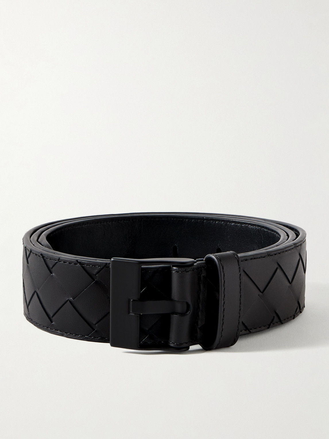 Bottega Veneta 3.5cm Intrecciato Leather Belt - Men