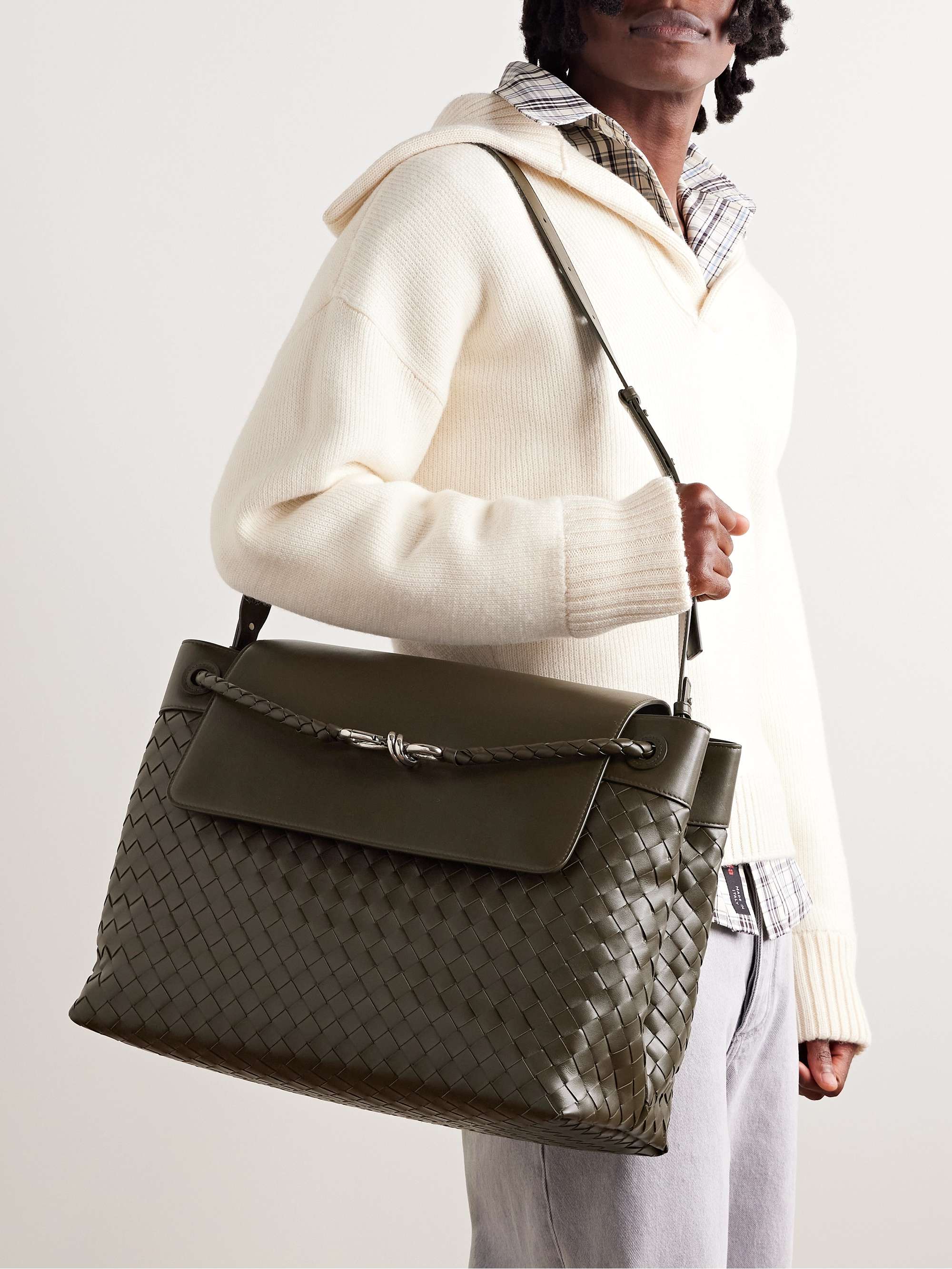Aven Intrecciato Leather Tote Bag