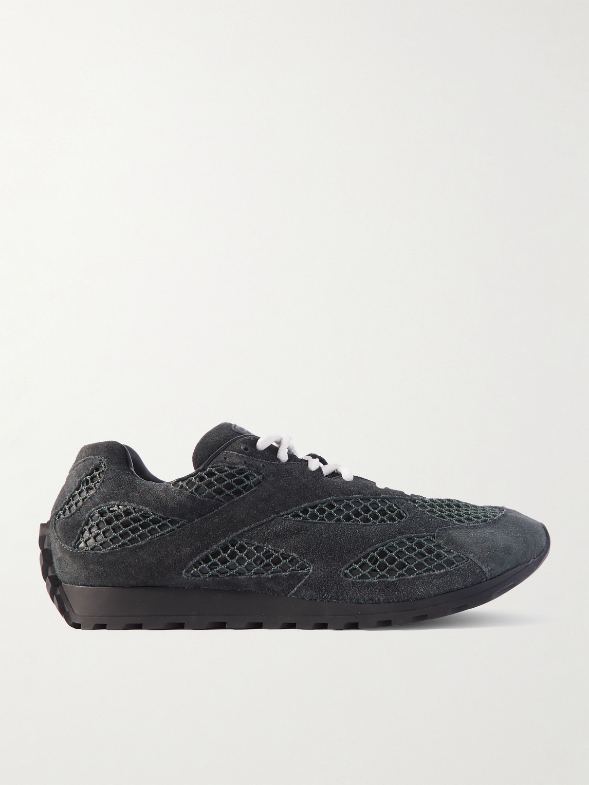 Bottega Veneta Orbit Suede, Mesh and Leather Sneakers - Men