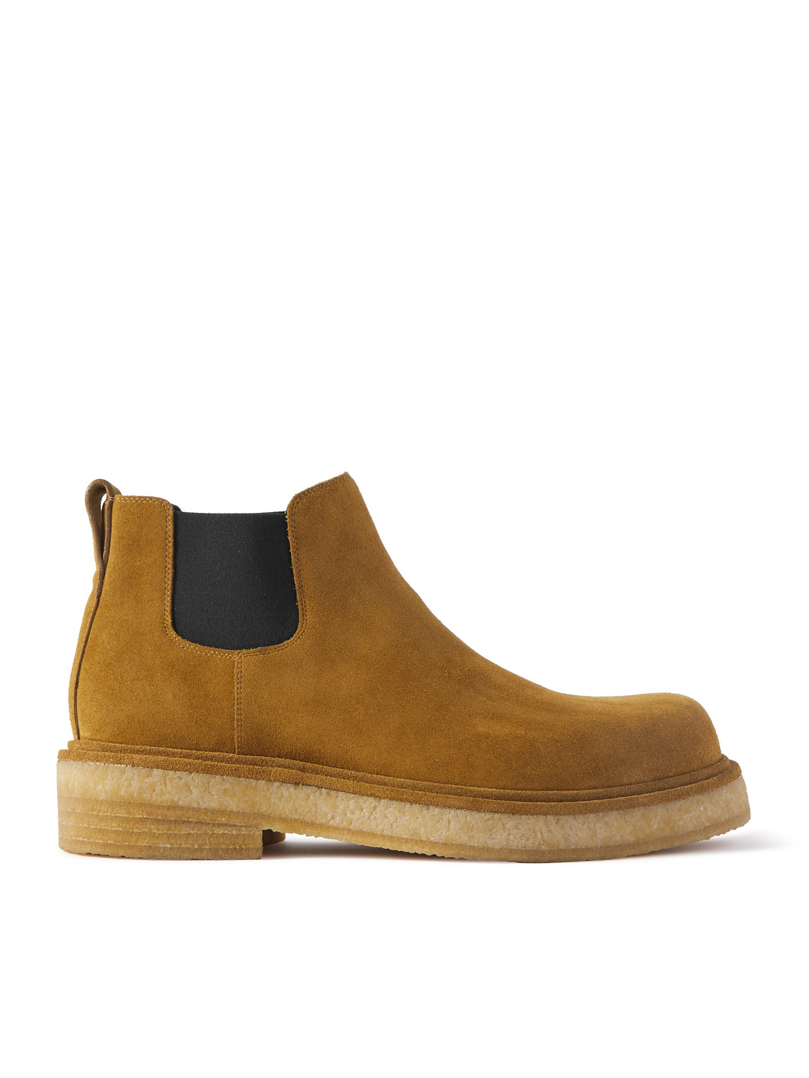 Bottega Veneta Haddock Suede Chelsea Boots In Brown
