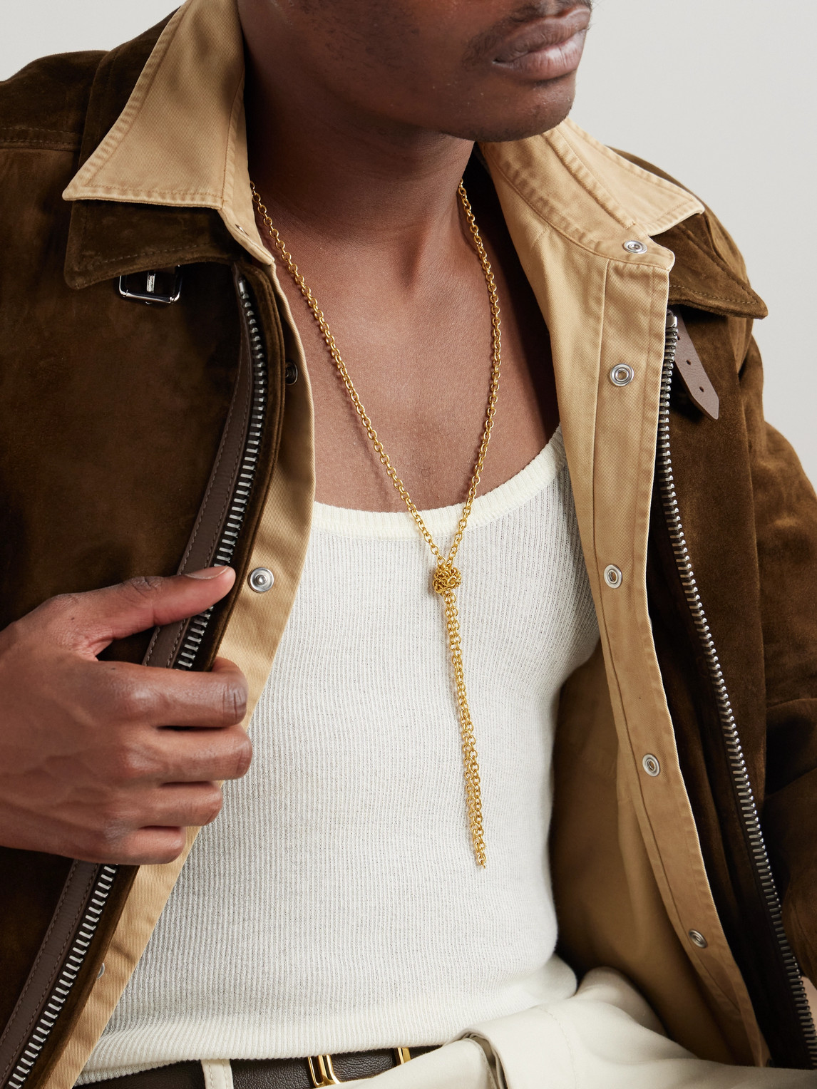 Tom Ford Gold-tone Chain Necklace In Gold