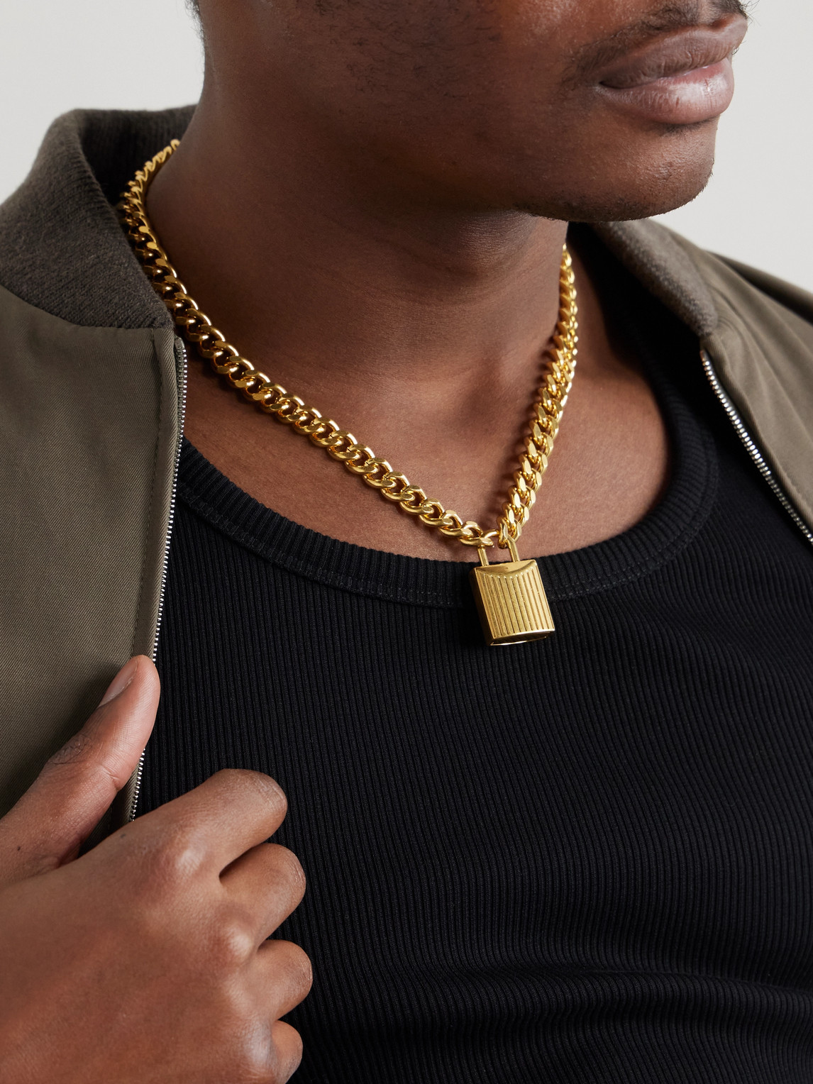 Tom Ford Gold-tone Necklace In Gold