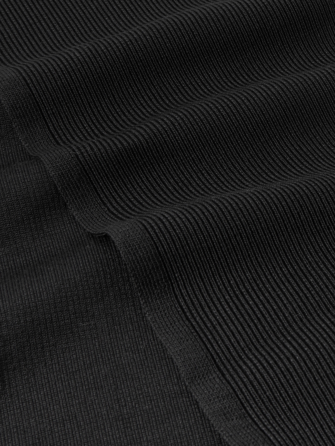Tom Ford Tasselled Ribbed Silk-blend Scarf In Black
