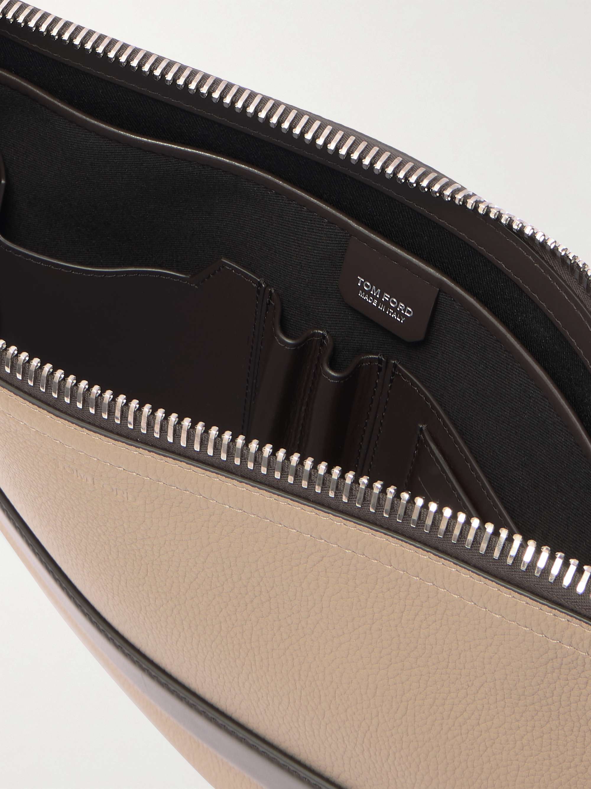 TOM FORD Buckley Pebble-Grain Leather Document Holder