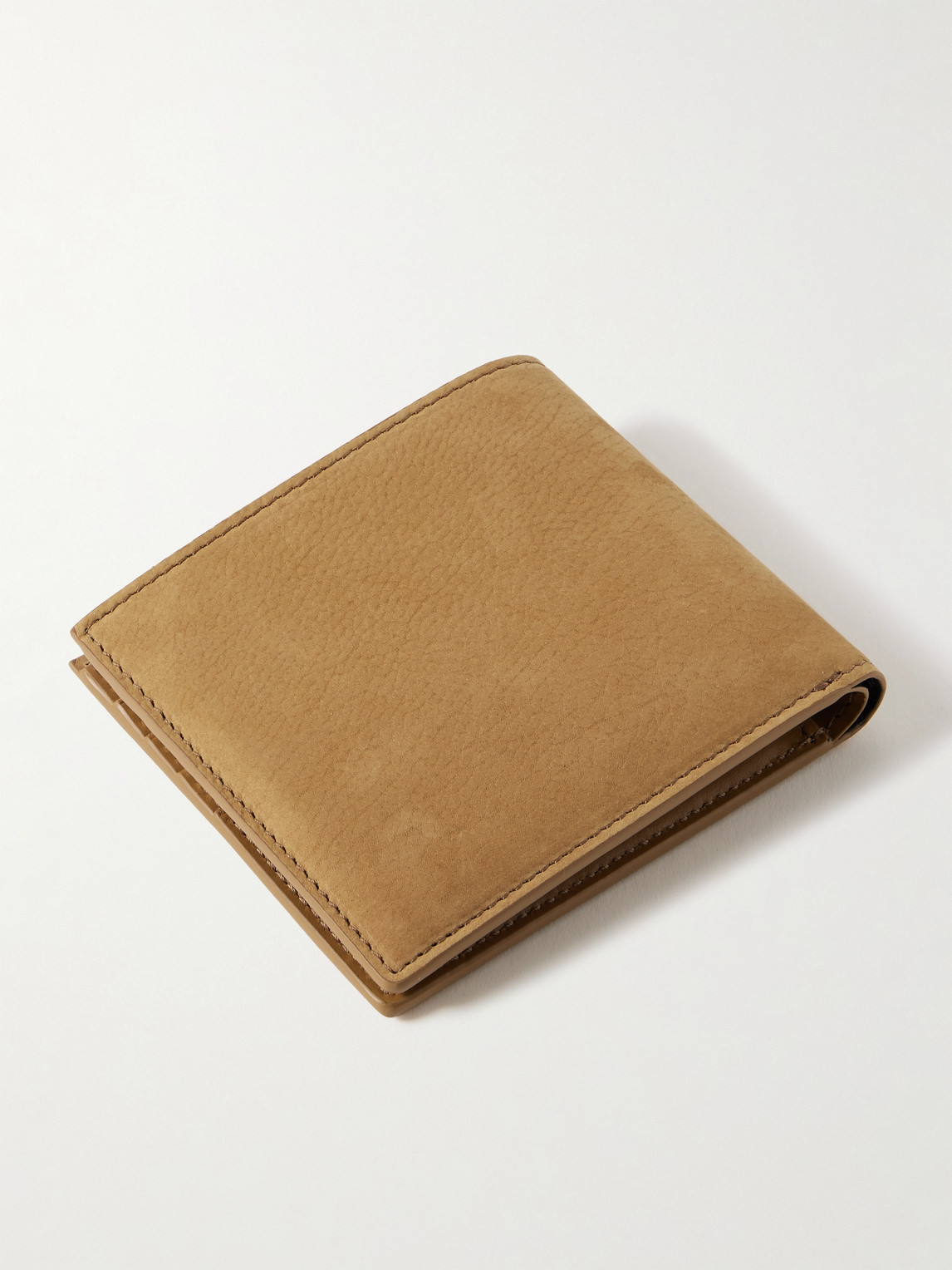 Tom Ford Nubuck Billfold Wallet In Neutrals