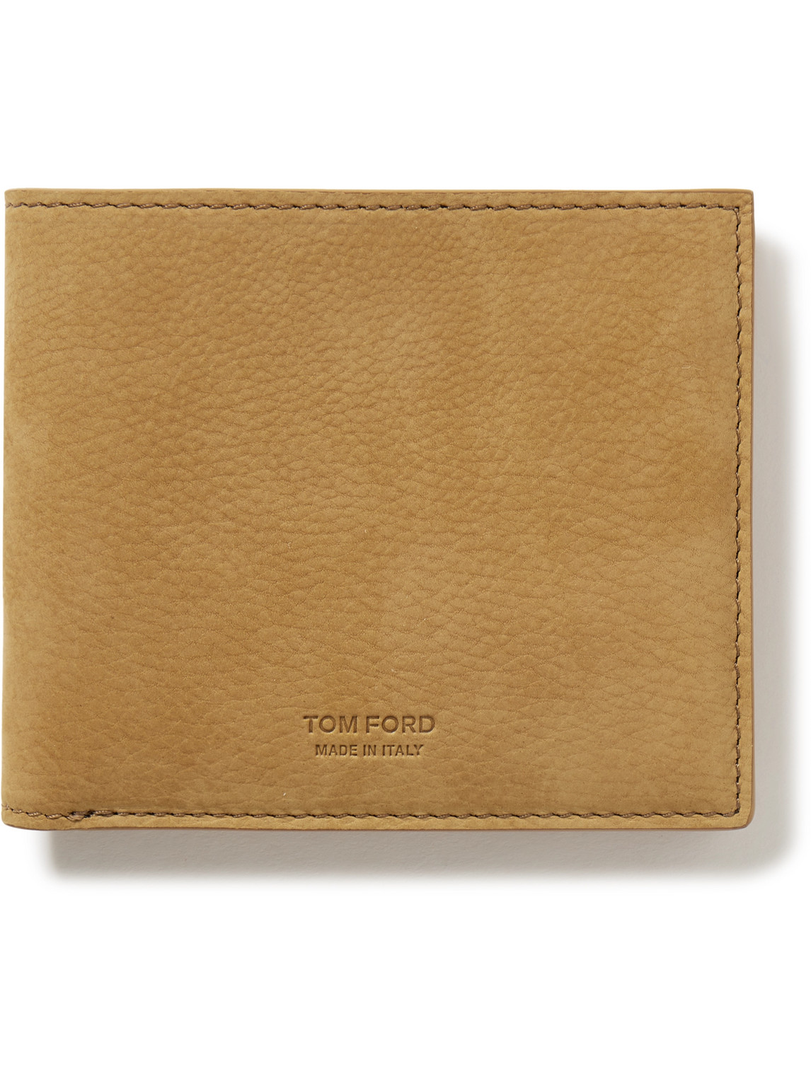 Tom Ford Nubuck Billfold Wallet In Green