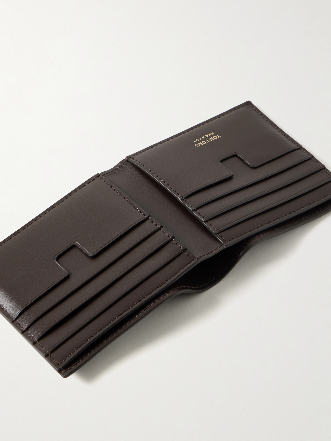 Tom Ford Nubuck Billfold Wallet In Brown