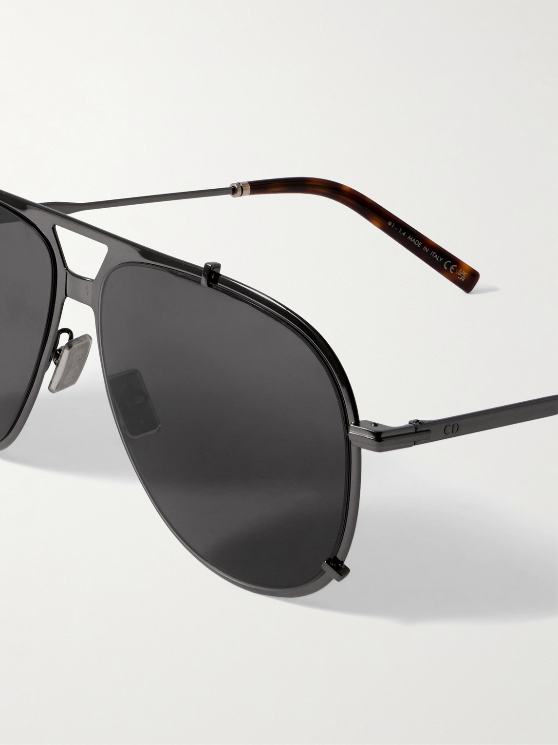 Dior Blacksuit A3u Aviator-style Metal Sunglasses In Black