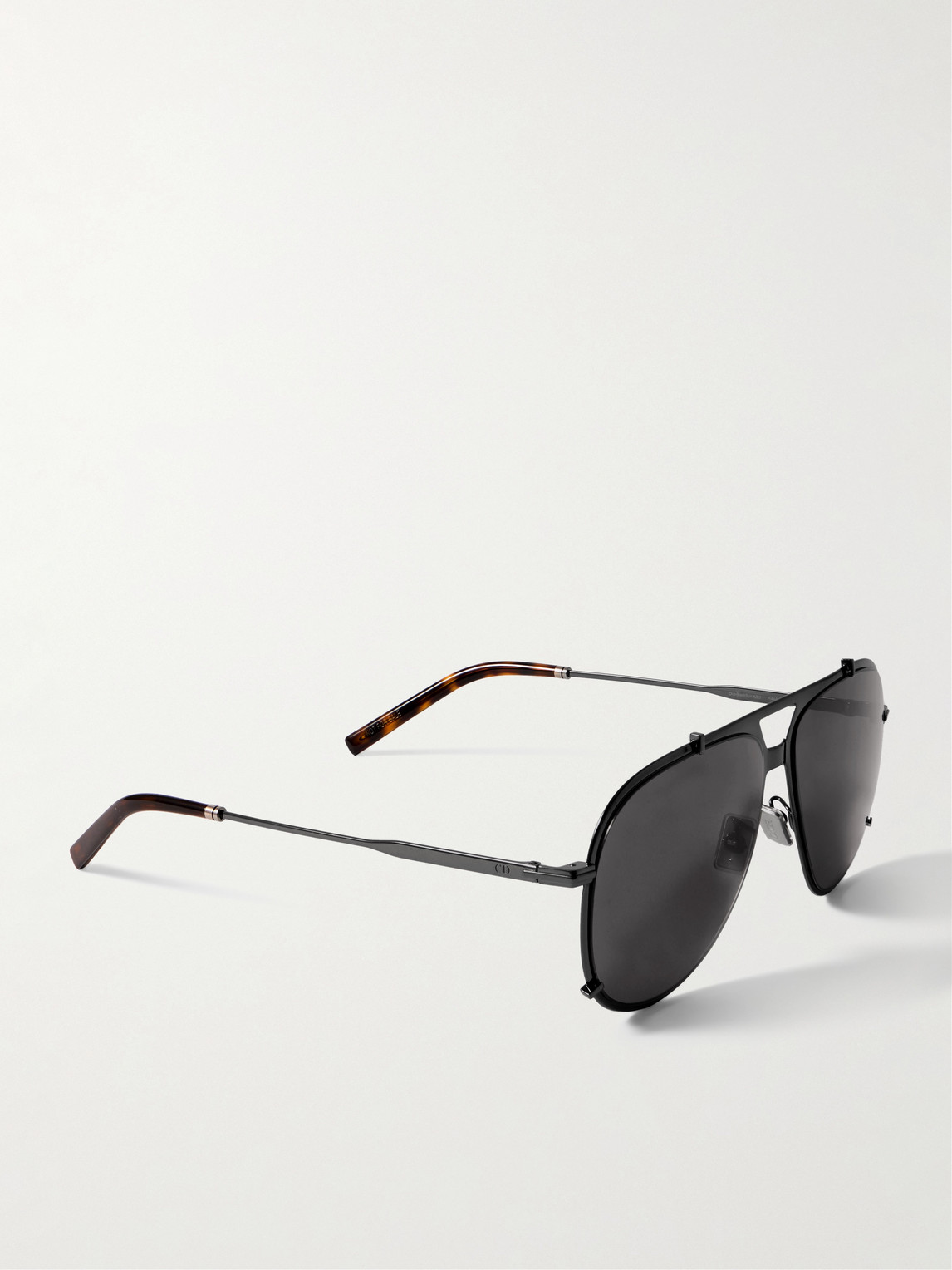 Dior Blacksuit A3u Aviator-style Metal Sunglasses In Black
