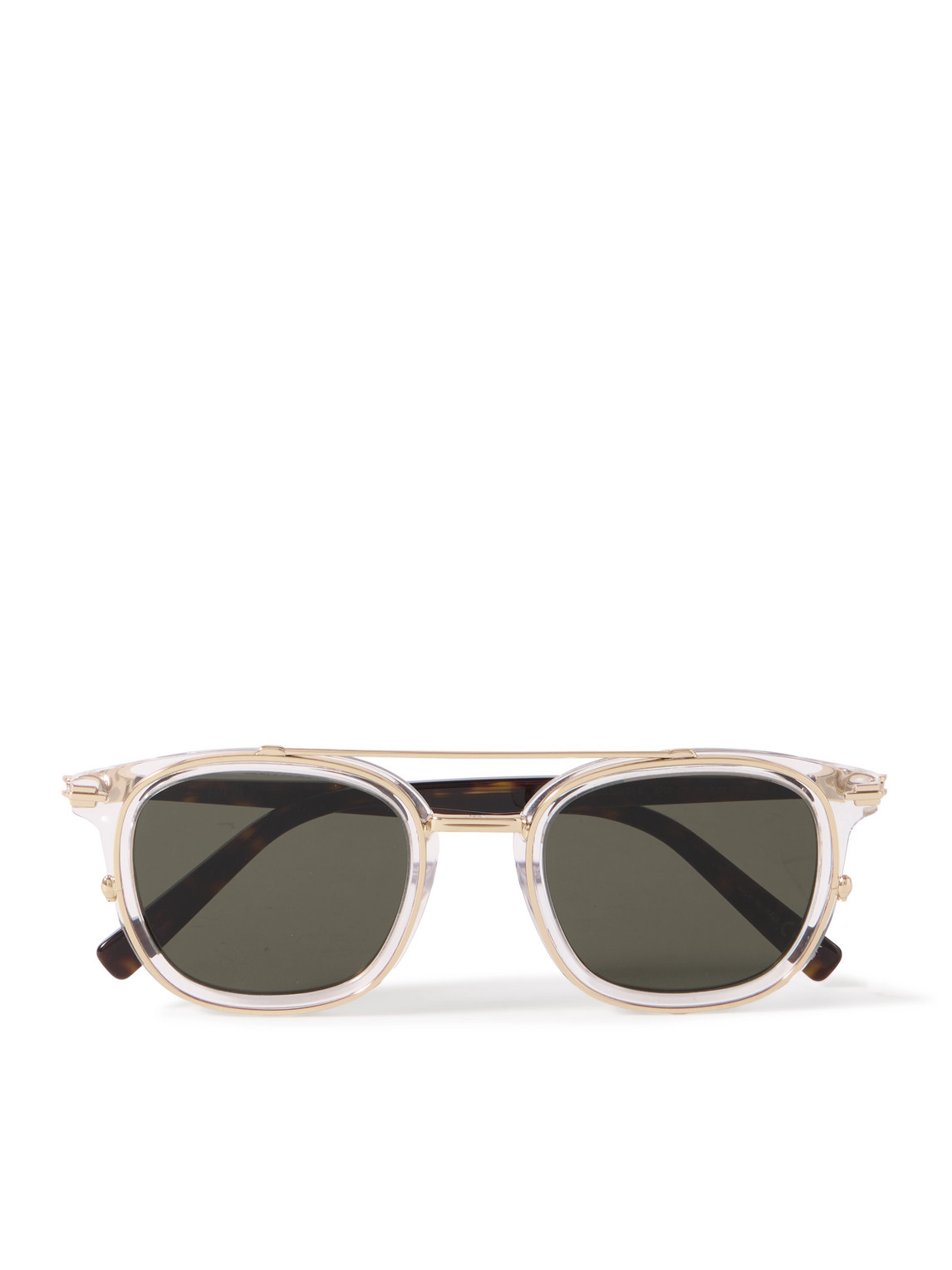 Dior Blacksuit S14i Square-frame Acetate And Gold-tone Sunglasses In Neutrals