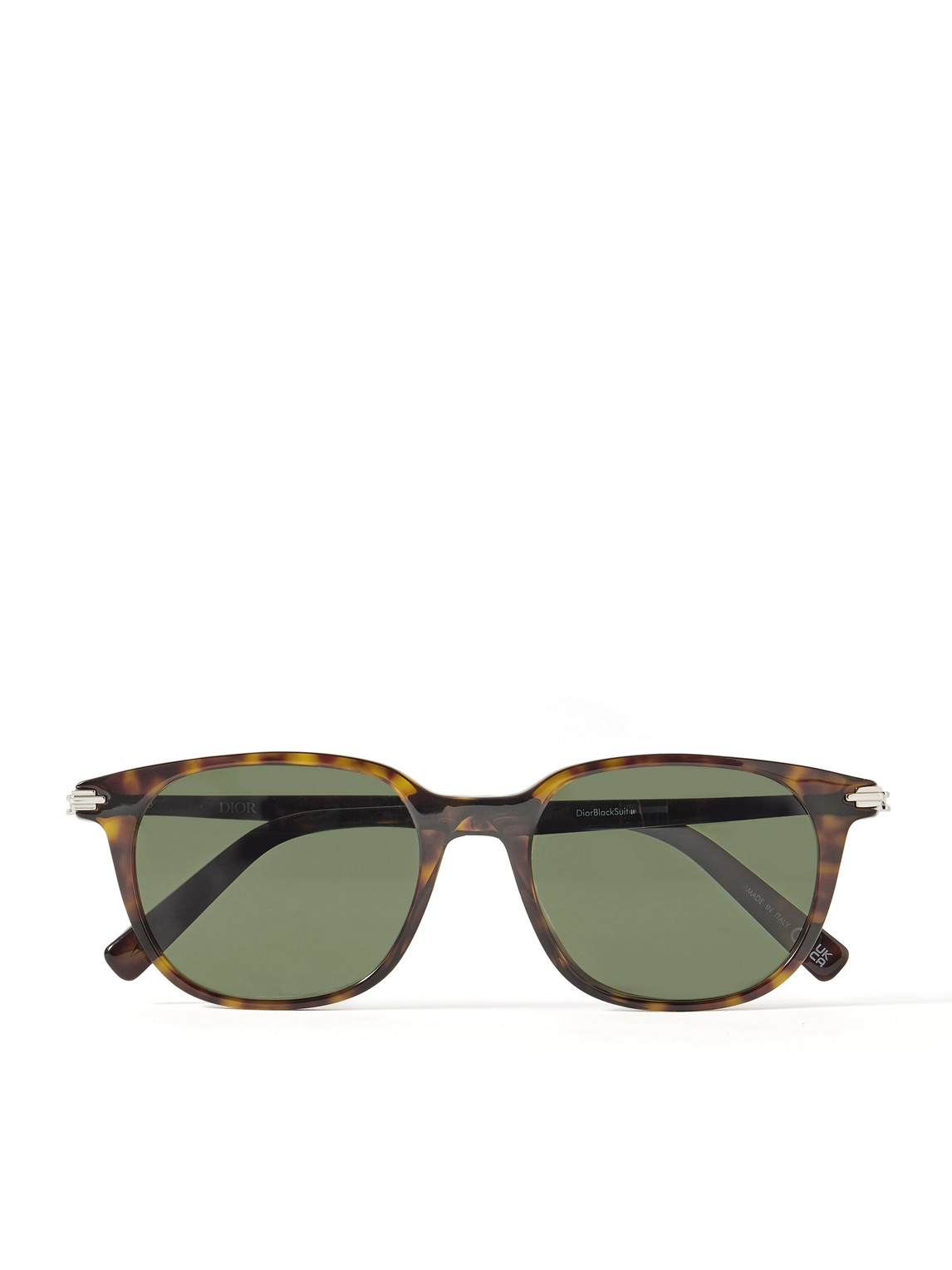 Dior Blacksuit S12i Square-frame Tortoiseshell Acetate Sunglasses In Green