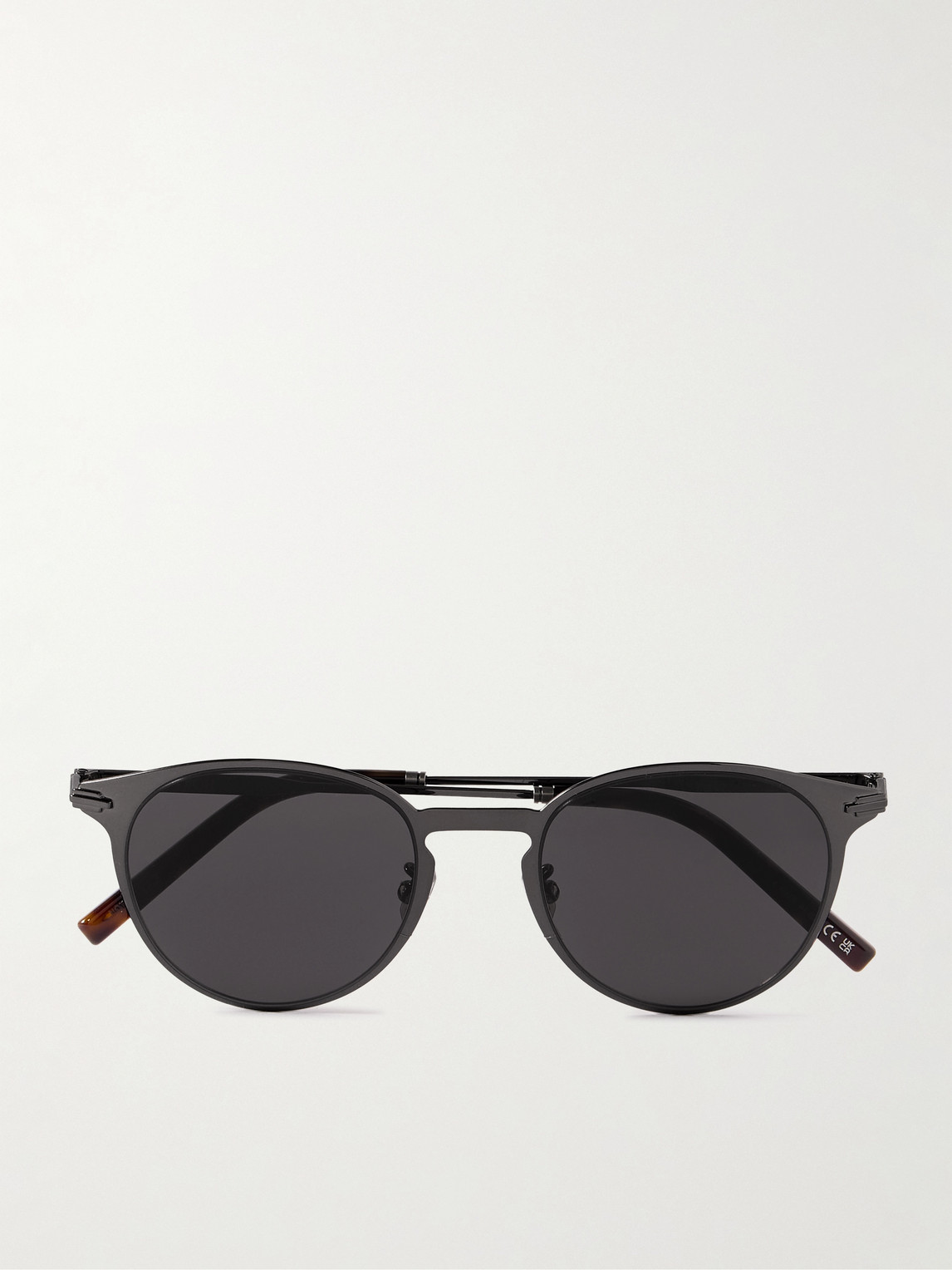 DIOR Eyewear DiorBlackSuit R8U Round-Frame Gunmetal Sunglasses - Men