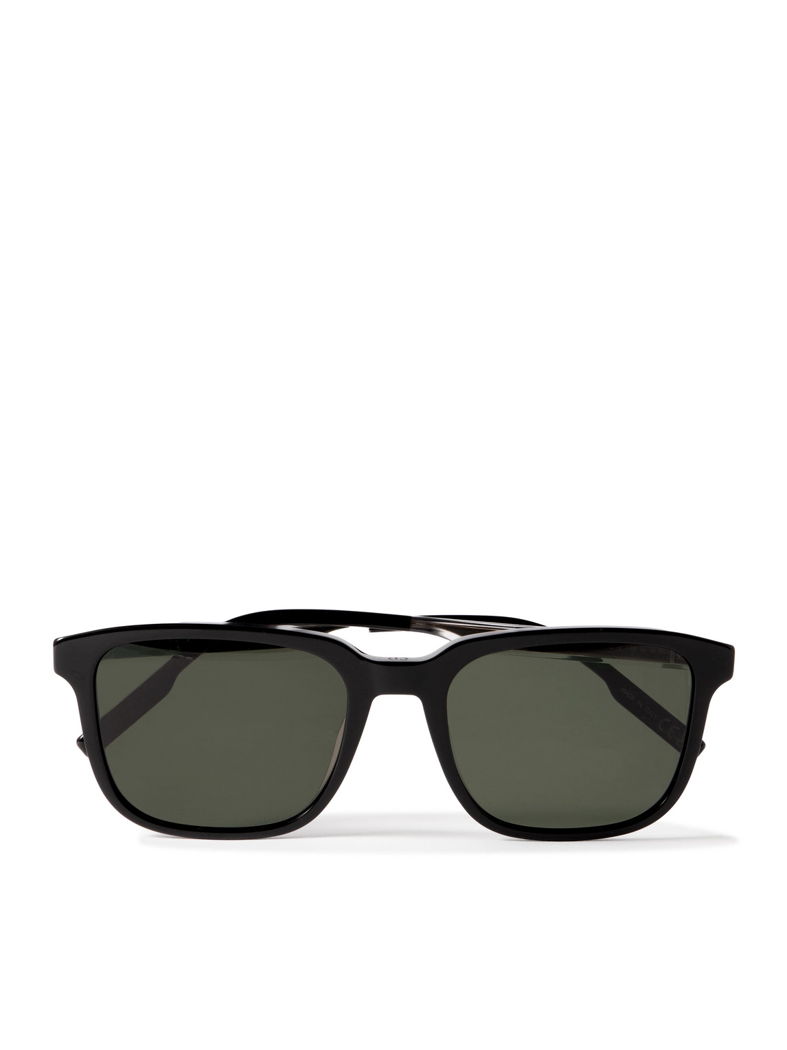 Dior Tag Su Square-frame Acetate And Gold-tone Sunglasses In Black