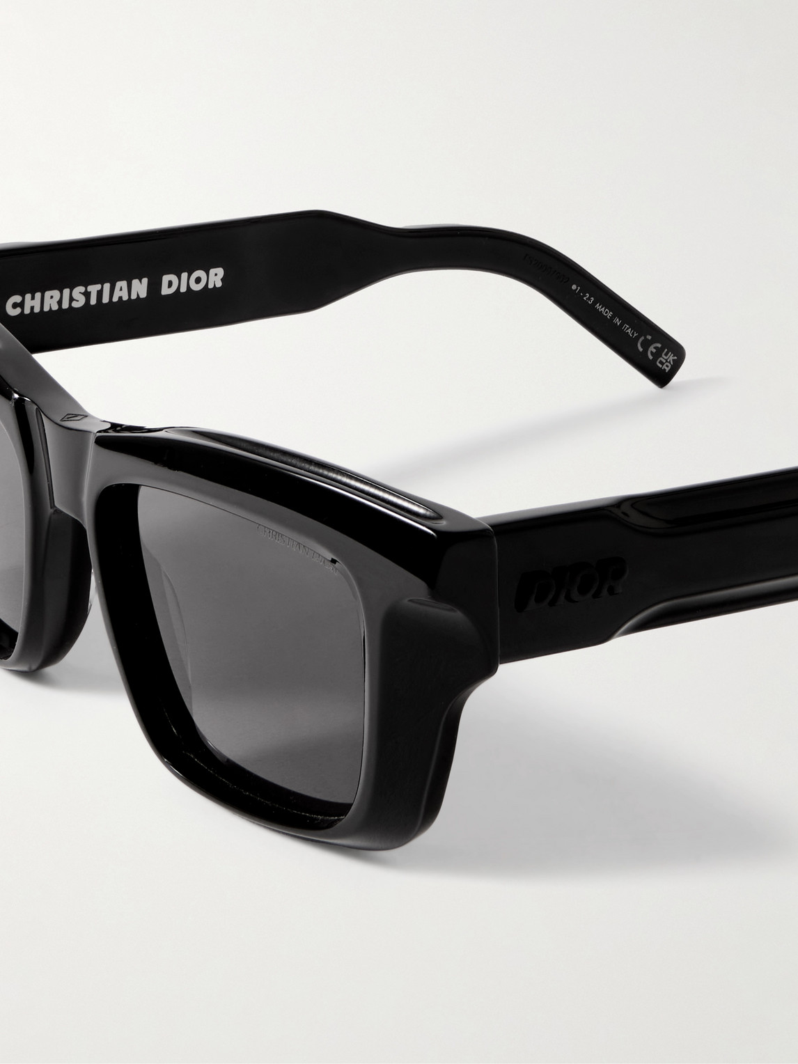 Dior Xplorer S2i Rectangle-frame Acetate Sunglasses In Black