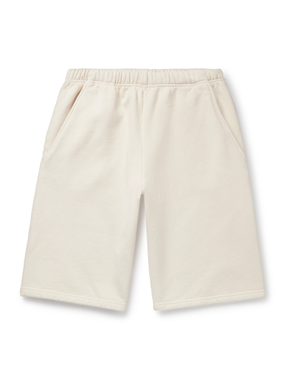 Utility Straight-Leg Garment-Dyed Cotton-Jersey Shorts