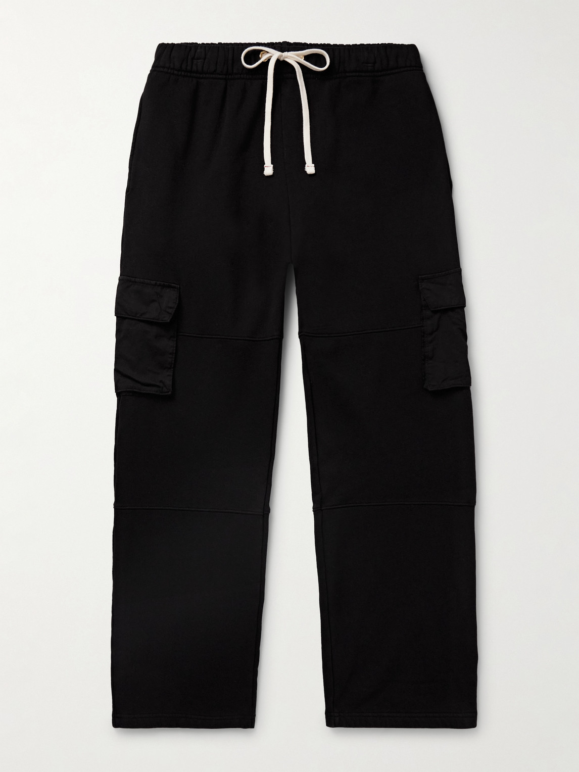 Les Tien traight-Leg Cotton-Jersey Drawstring Cargo Trousers - Men