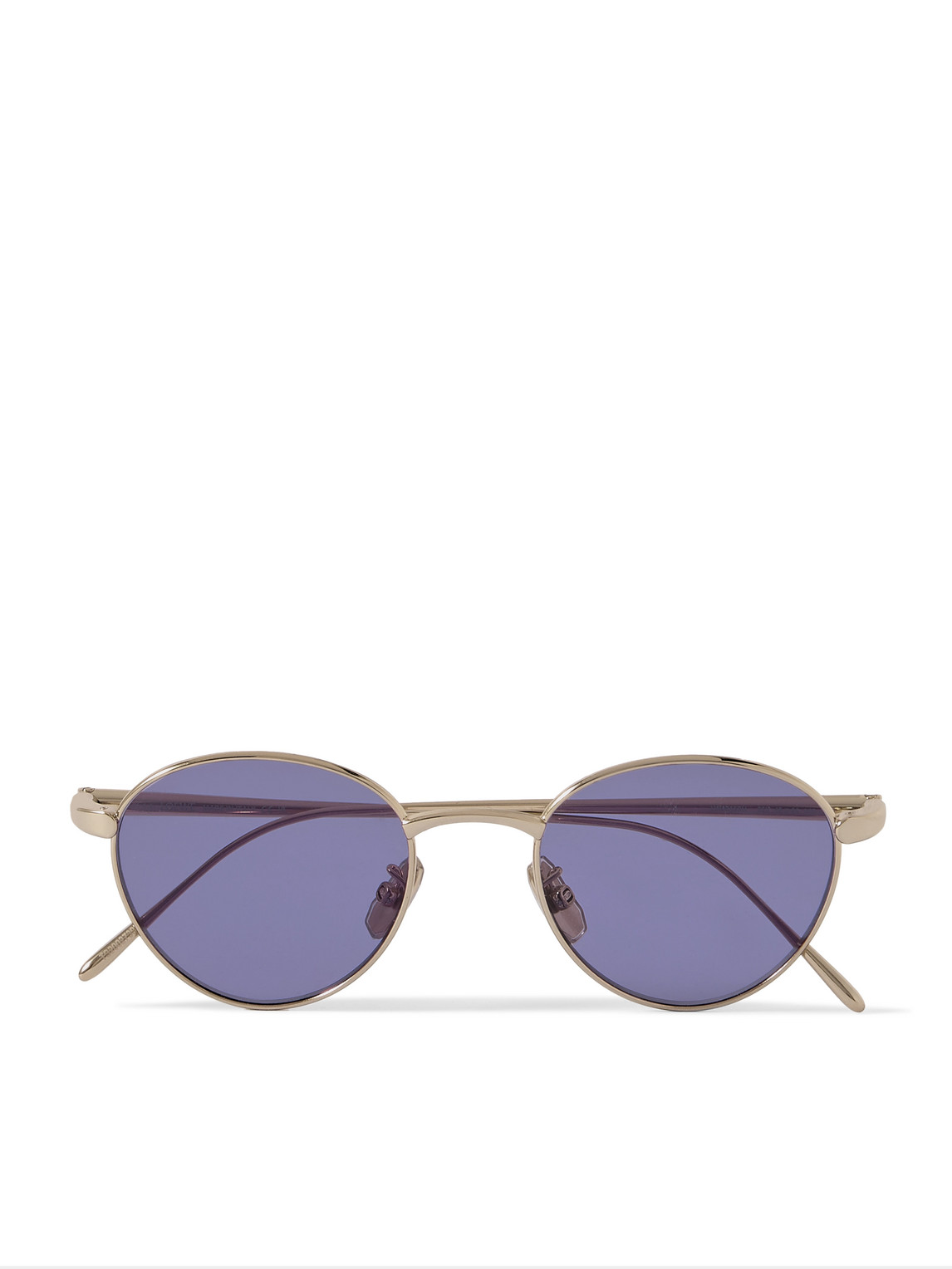 Loewe Round-frame Gold-tone Sunglasses