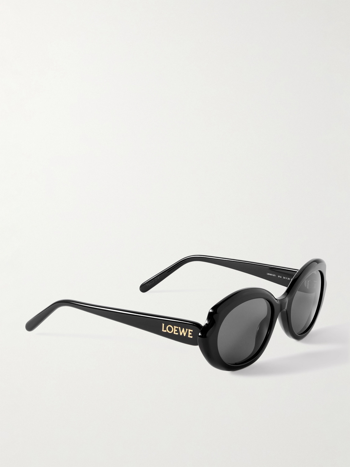 Loewe Oval-frame Acetate Sunglasses In Black