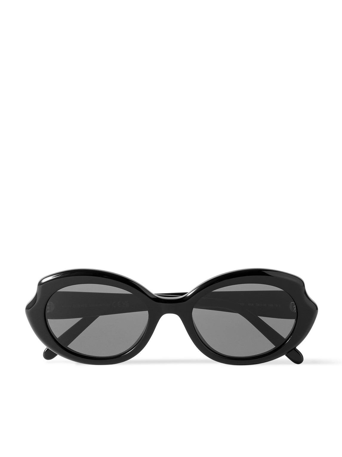 Loewe Oval-frame Acetate Sunglasses In Black