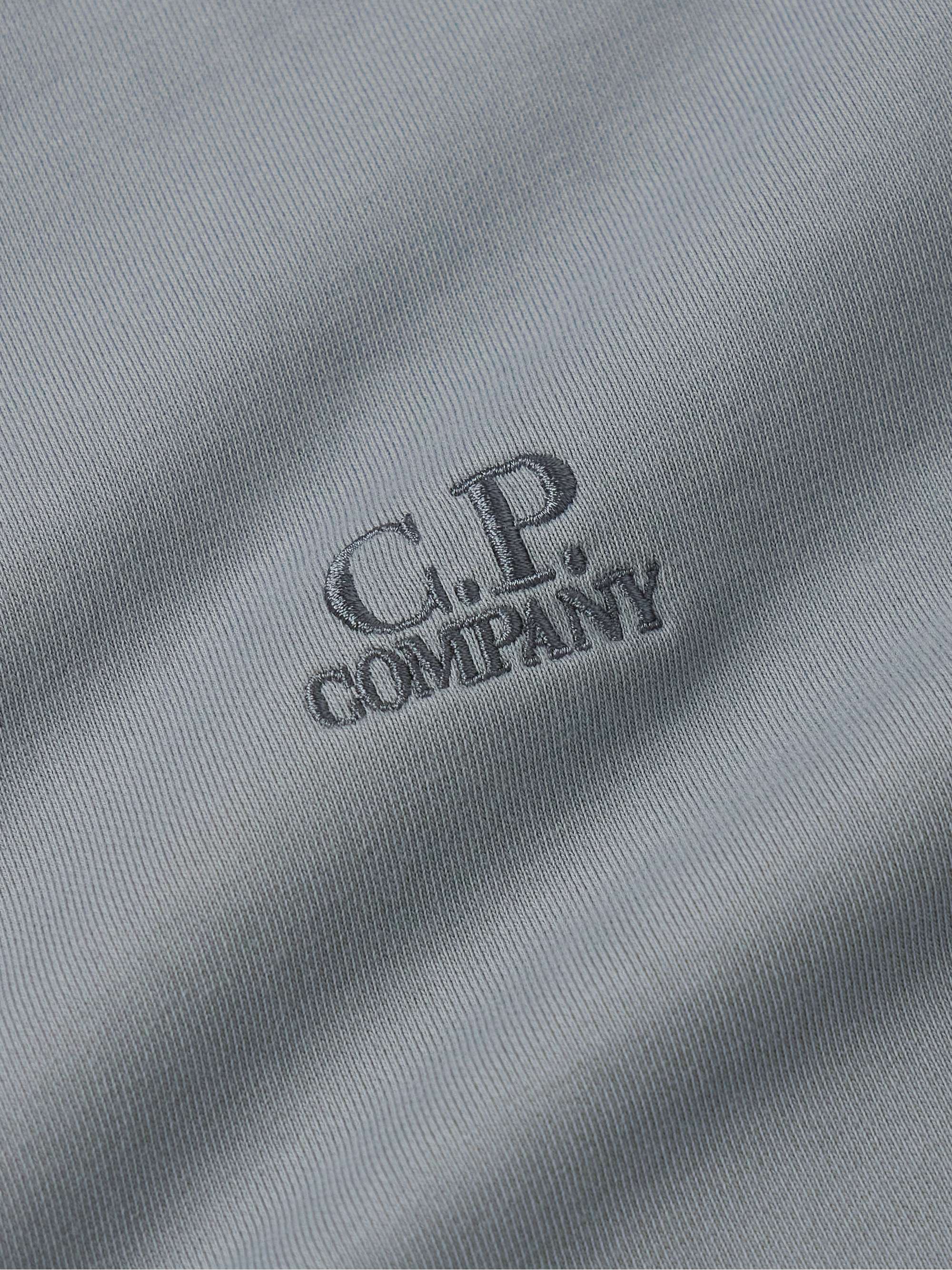 C.P. COMPANY Logo-Embroidered Brushed Cotton-Jersey C.P. COMPANY Logo-Embroidered Brushed Cotton-Jersey