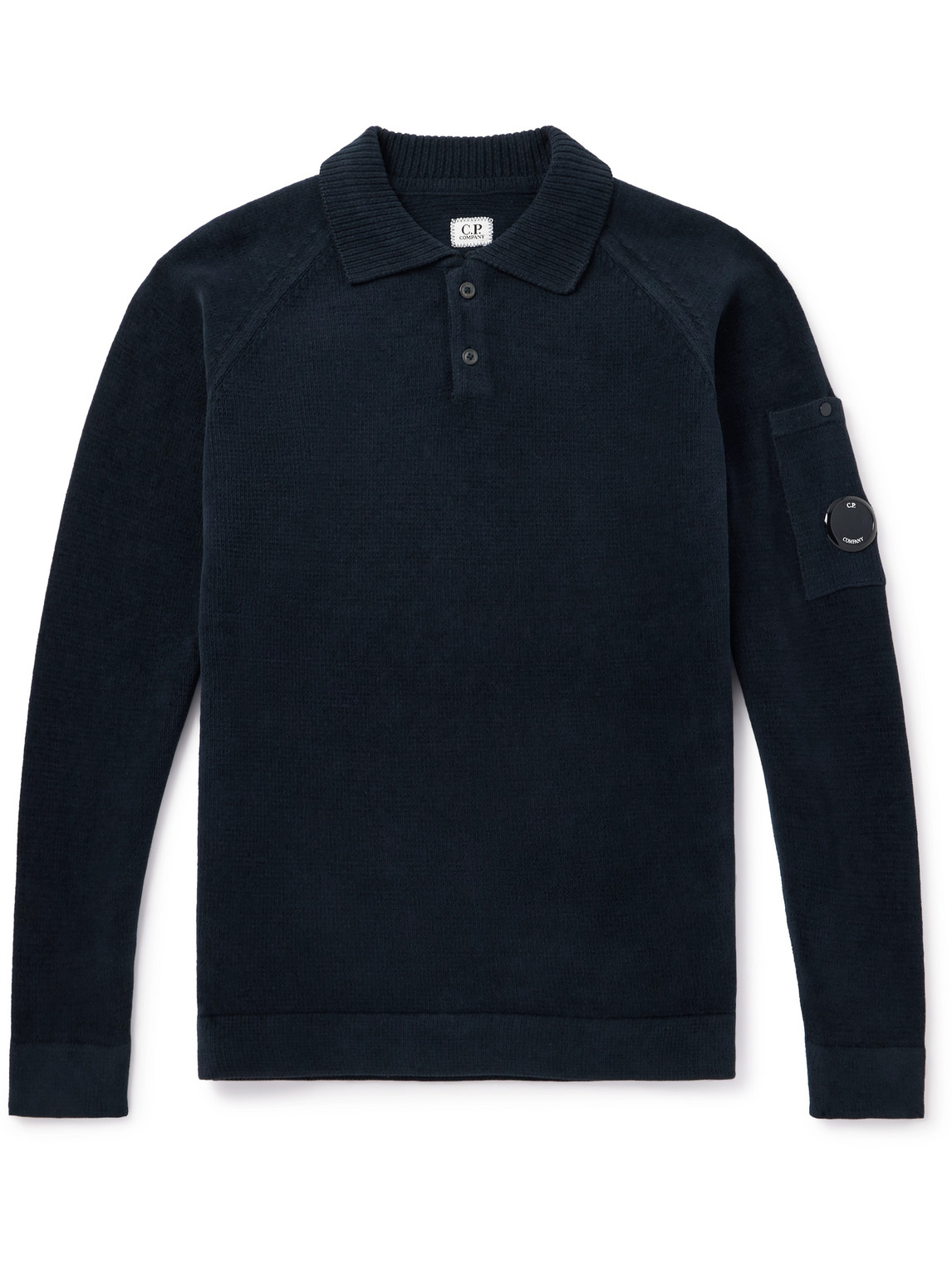 Cotton Polo Mens Cp Company Long Sleeve Polo Cp Company Long