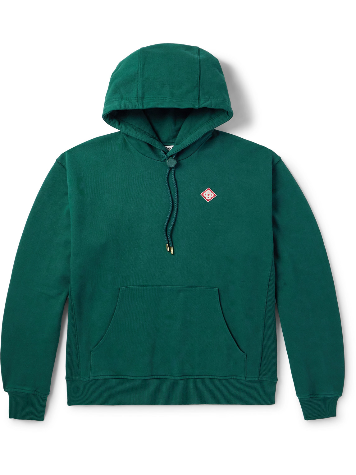 Logo-Appliquéd Organic Cotton-Jersey Hoodie