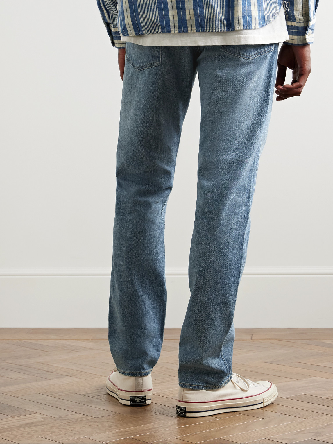 Rrl Slim-fit Jeans In Blue